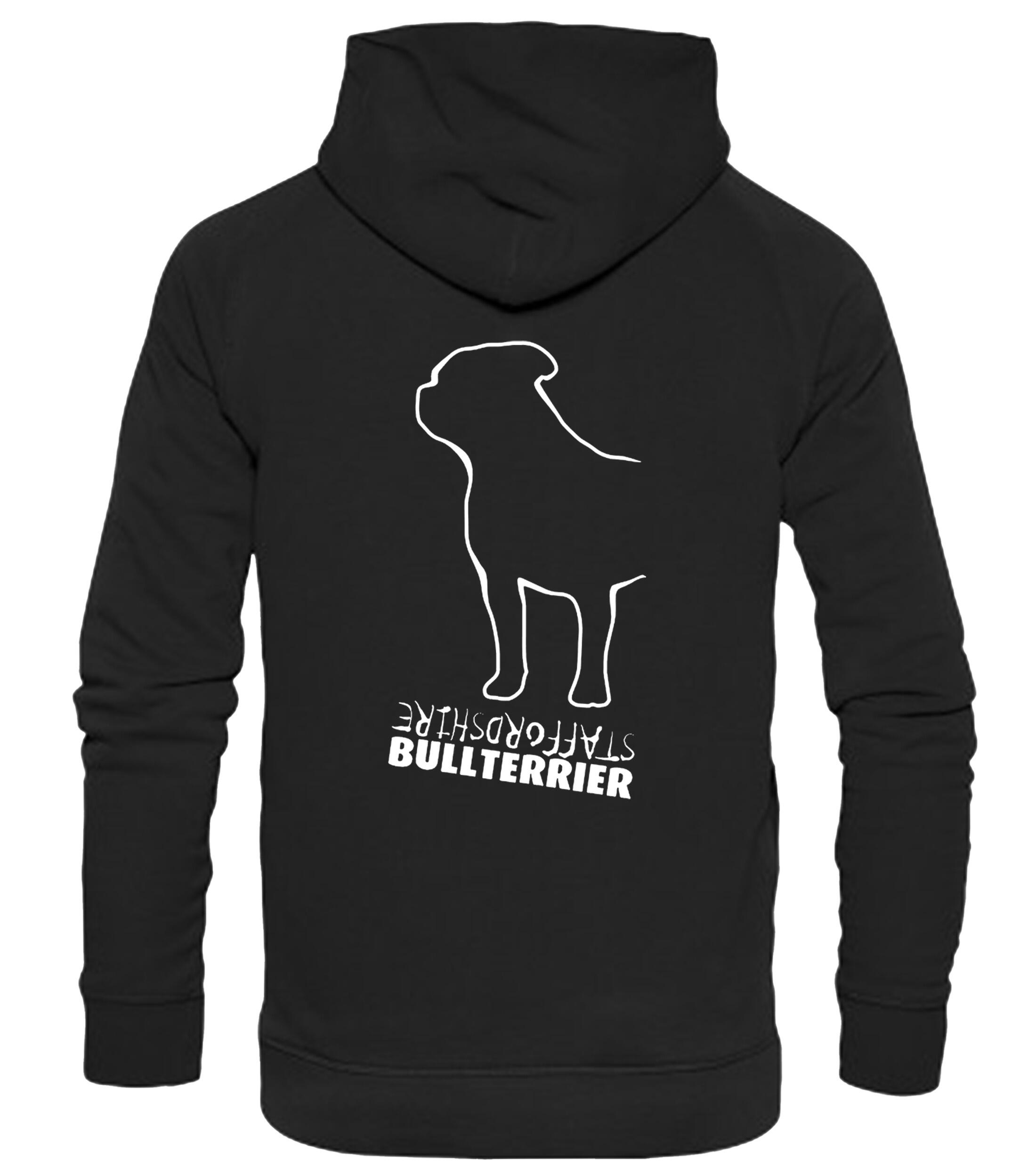 Unisex Staffordshire Bullterrier Pullover Hoodie Black