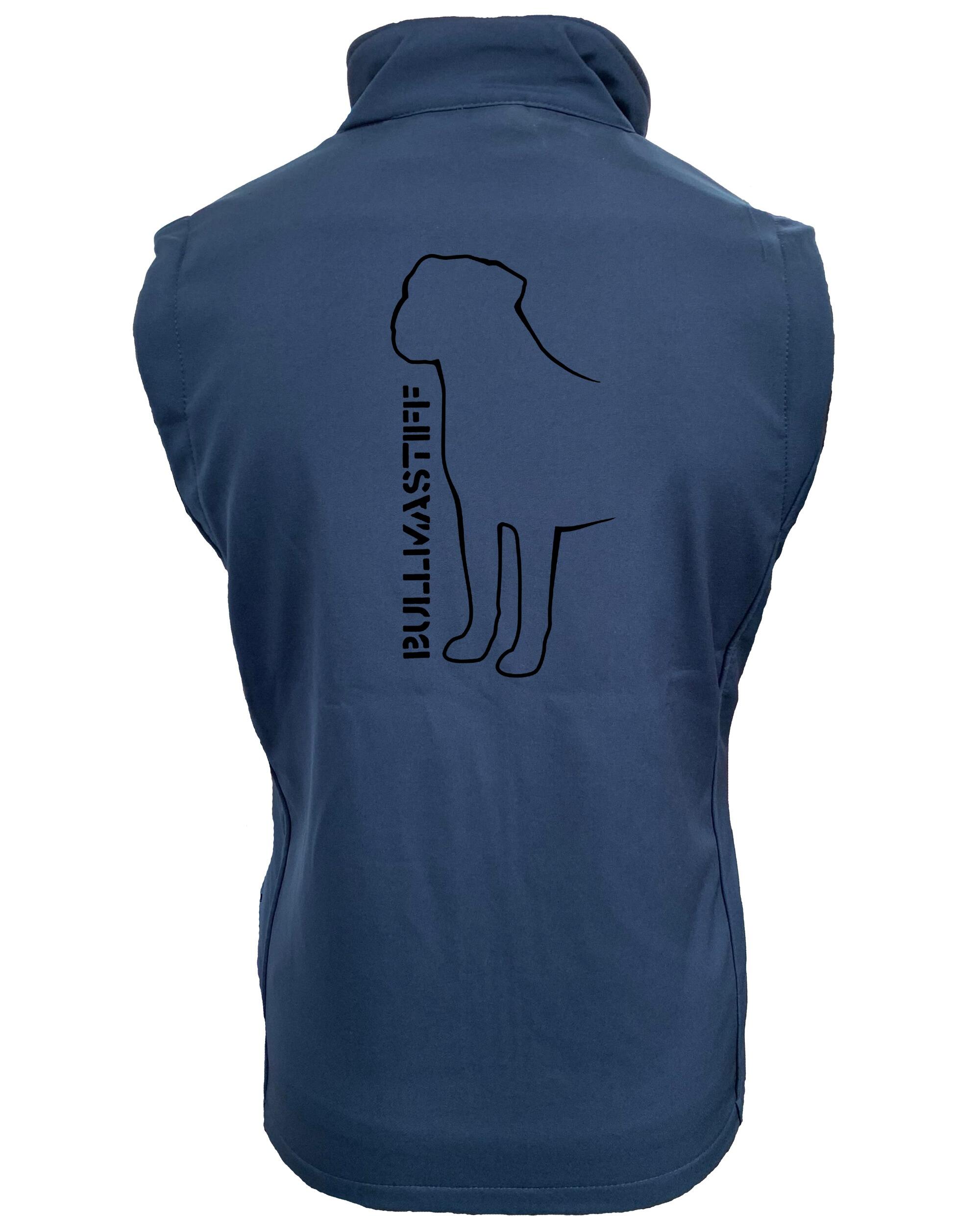Female Bullmastiff (Standing) Softshell Navy Navy (Black)