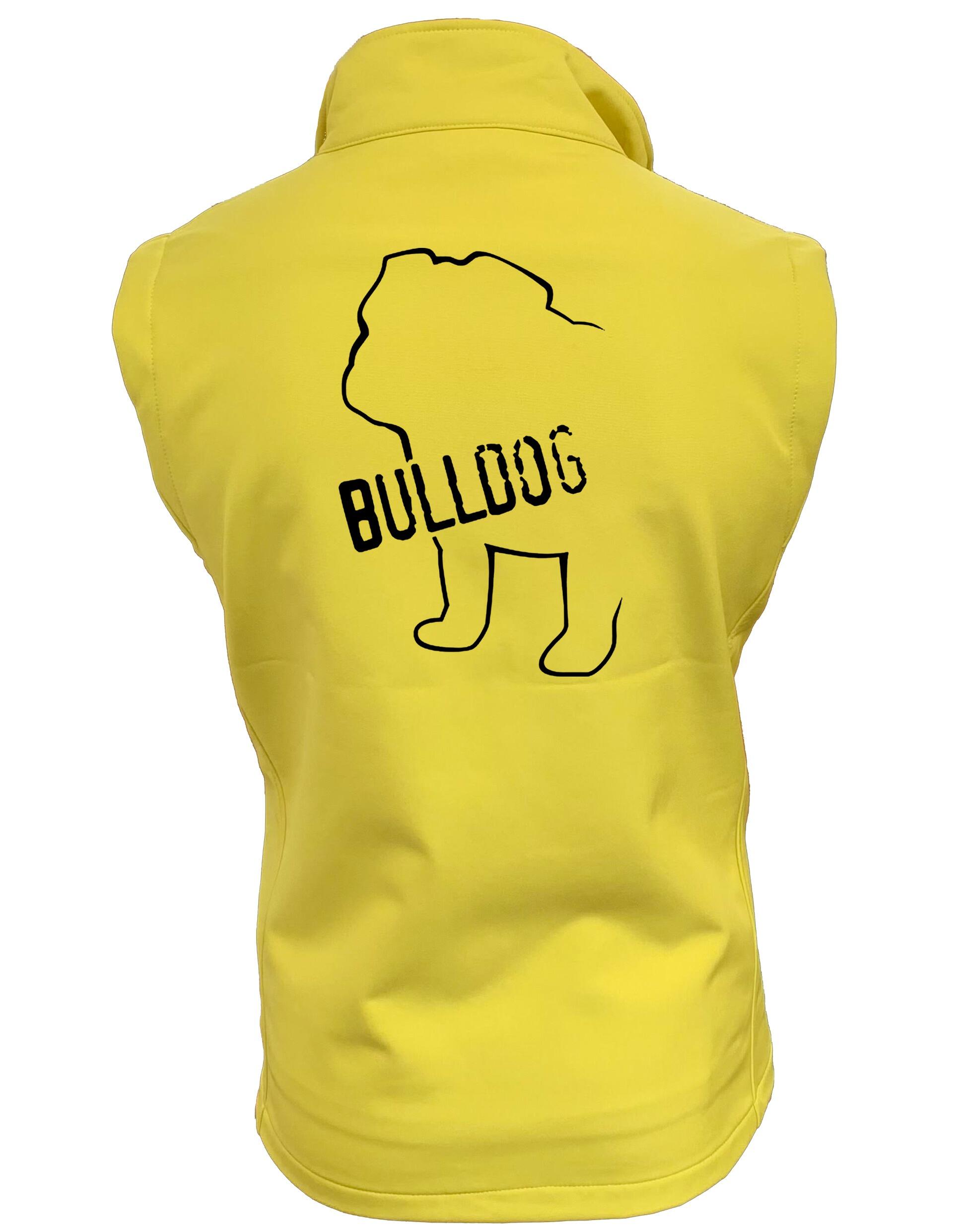 Female Bulldog (Body Design) Softshell Jacket Yellow (Black)