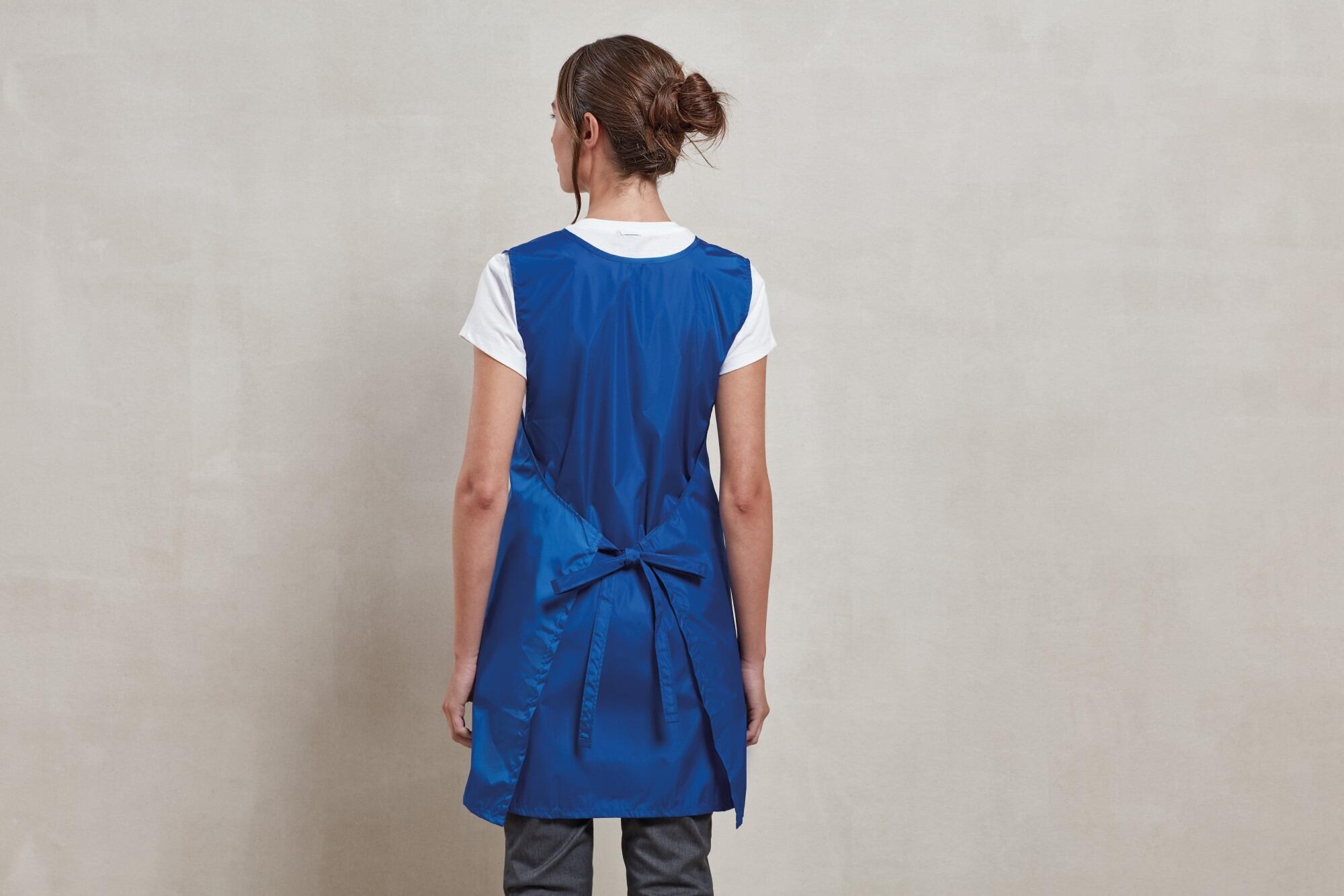 Waterproof Grooming Tunic V Neck with Polyurethane Coating Royal Blue