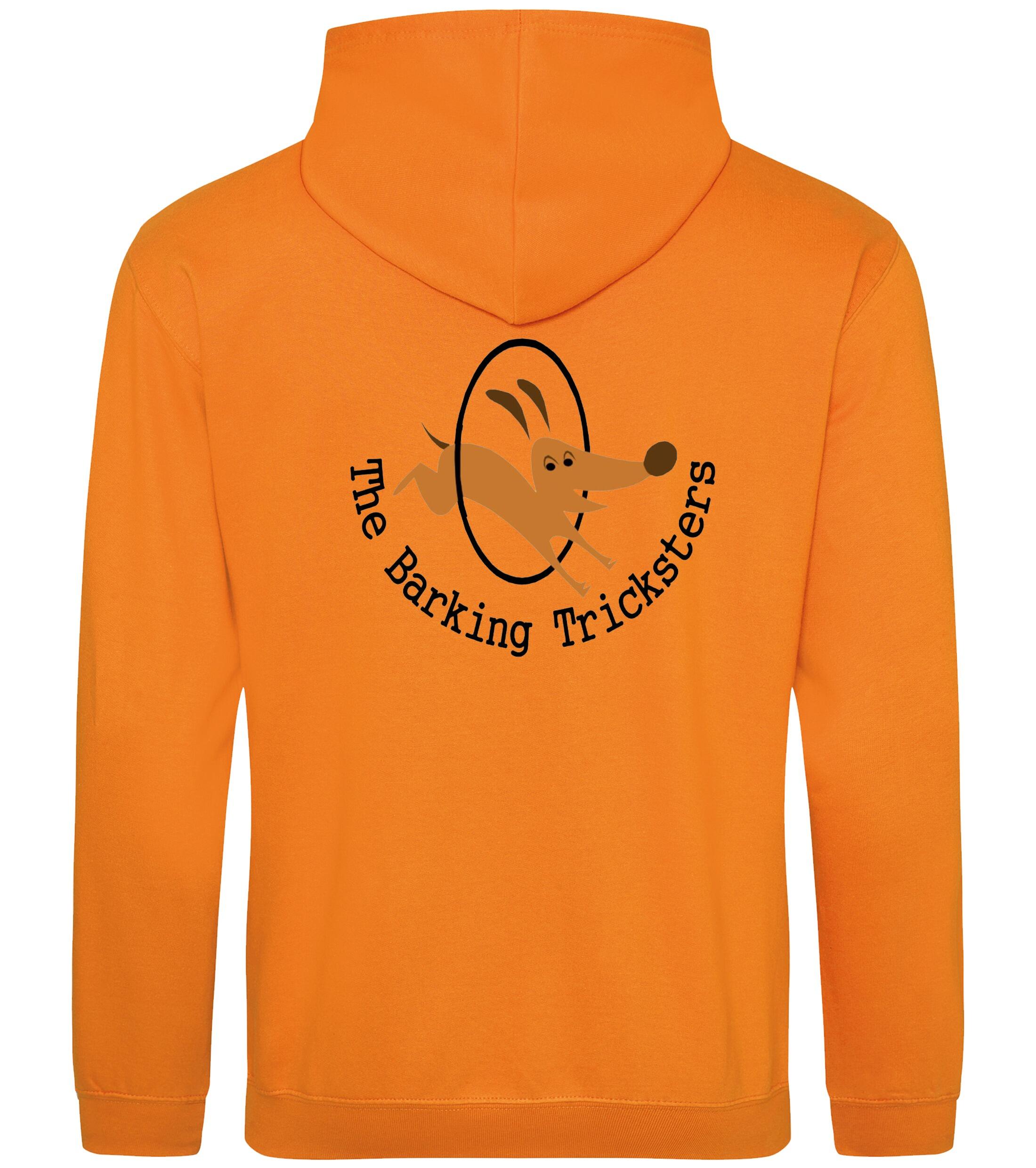The Barking Tricksters Pullover Hoodies Orange Crush