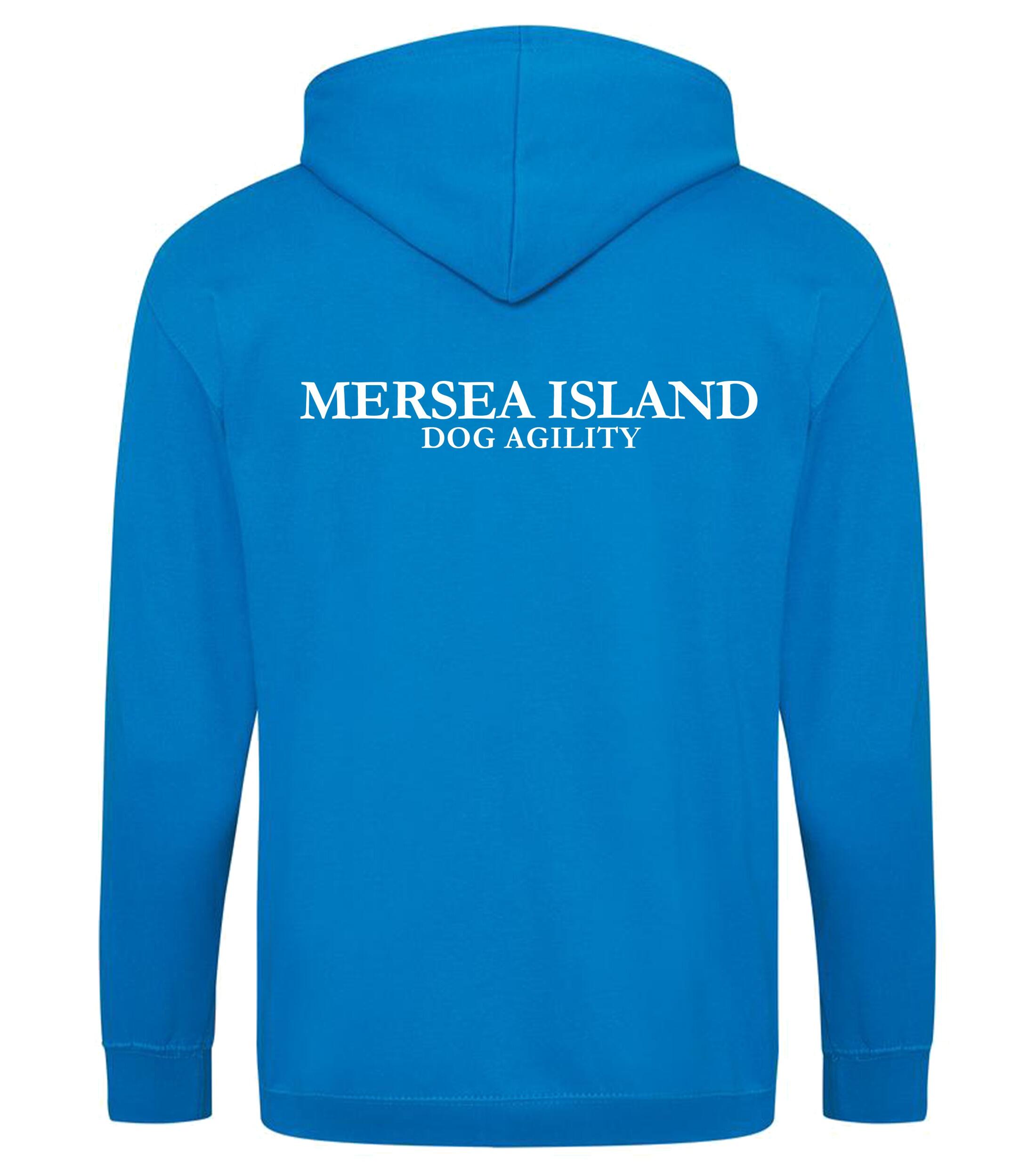 Mersea Island Dog Agility Zipped Hoodies Sapphire Blue