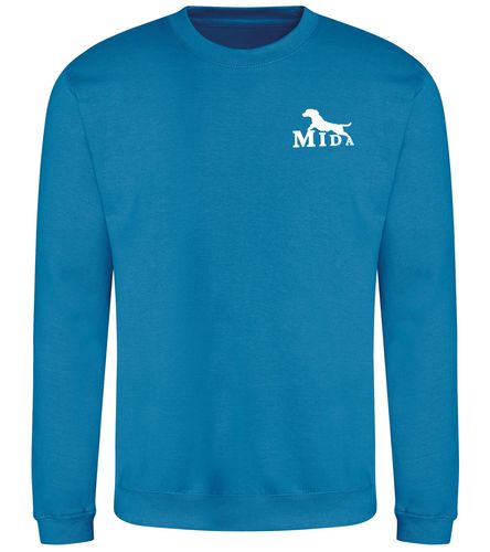 Mersea Island Dog Agility Unisex Sweatshirt Sapphire Blue