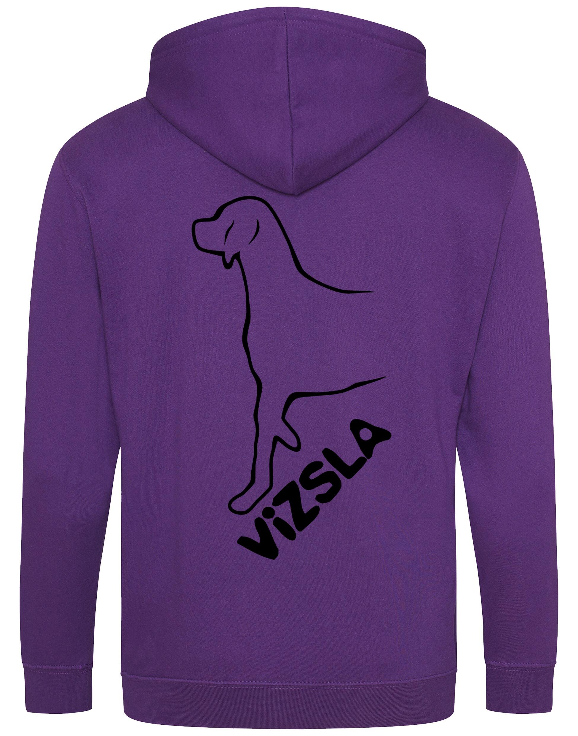 Vizsla Dog Breed Design Zipped Hoodie