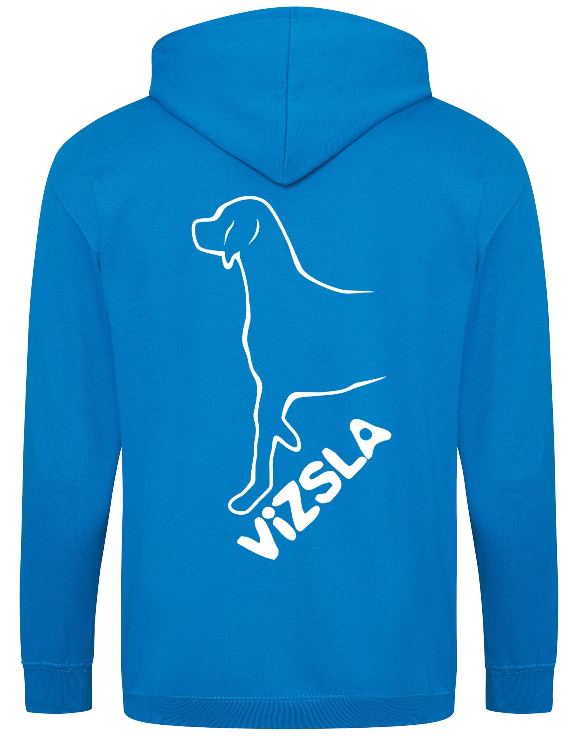 Vizsla Dog Breed Design Zipped Hoodie