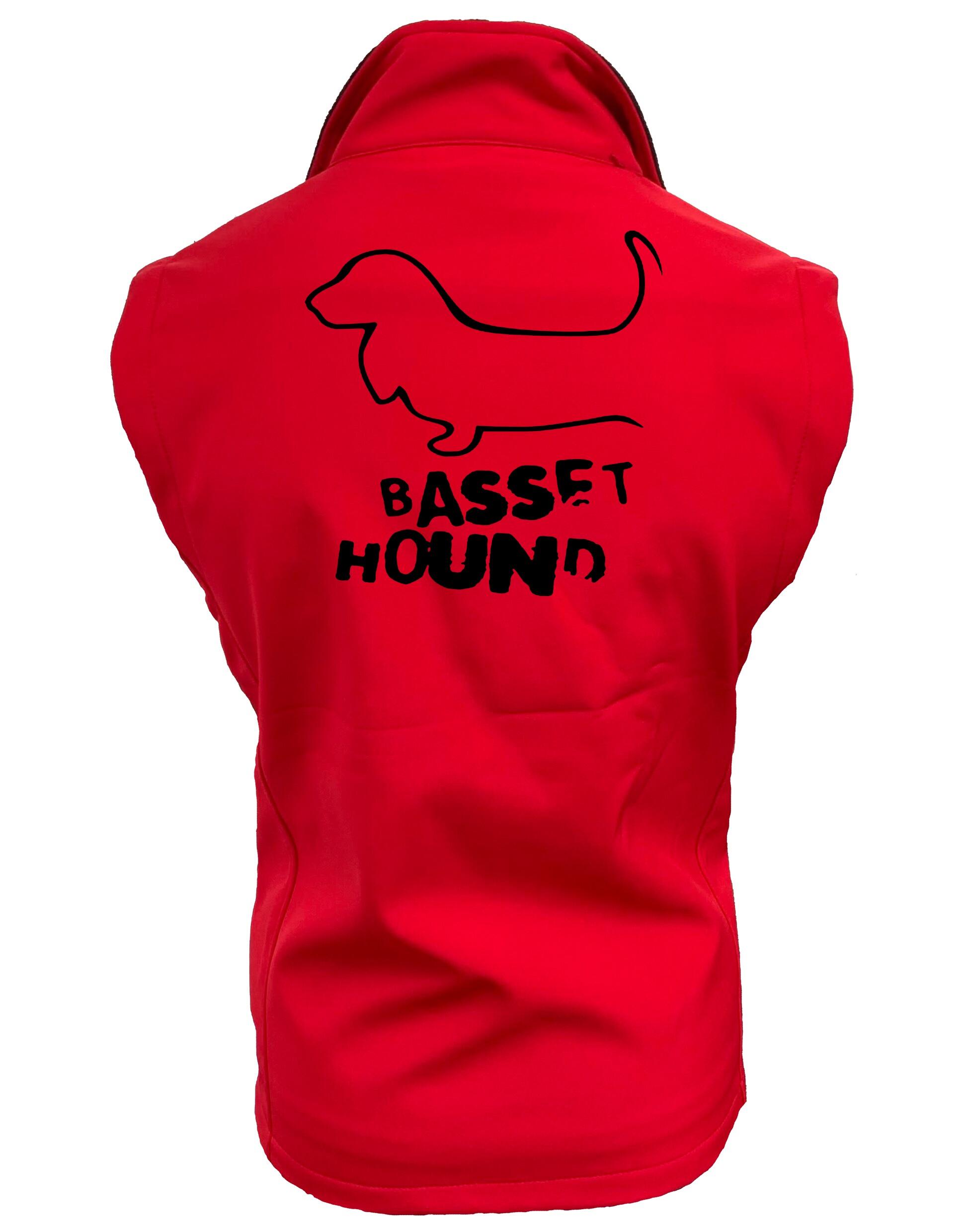 Unisex Basset Hound Softshell Gilet – Style Meets Comfort for Basset Hound Lovers