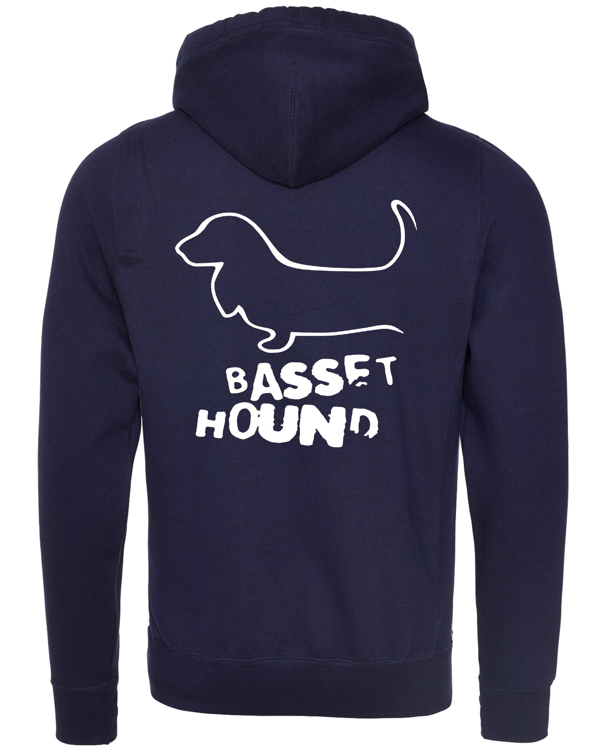 Unisex Crossneck Pullover Hoodie with Basset Hound Dog Breed Design – A Must-Have for Basset