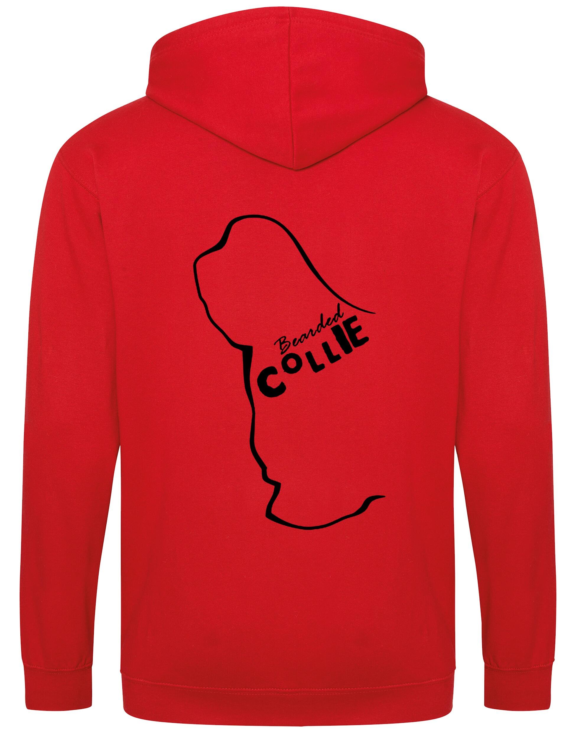 Bearded Collie Dog Breed Design Zipped Hoodie – Style and Comfort for Dog Lovers