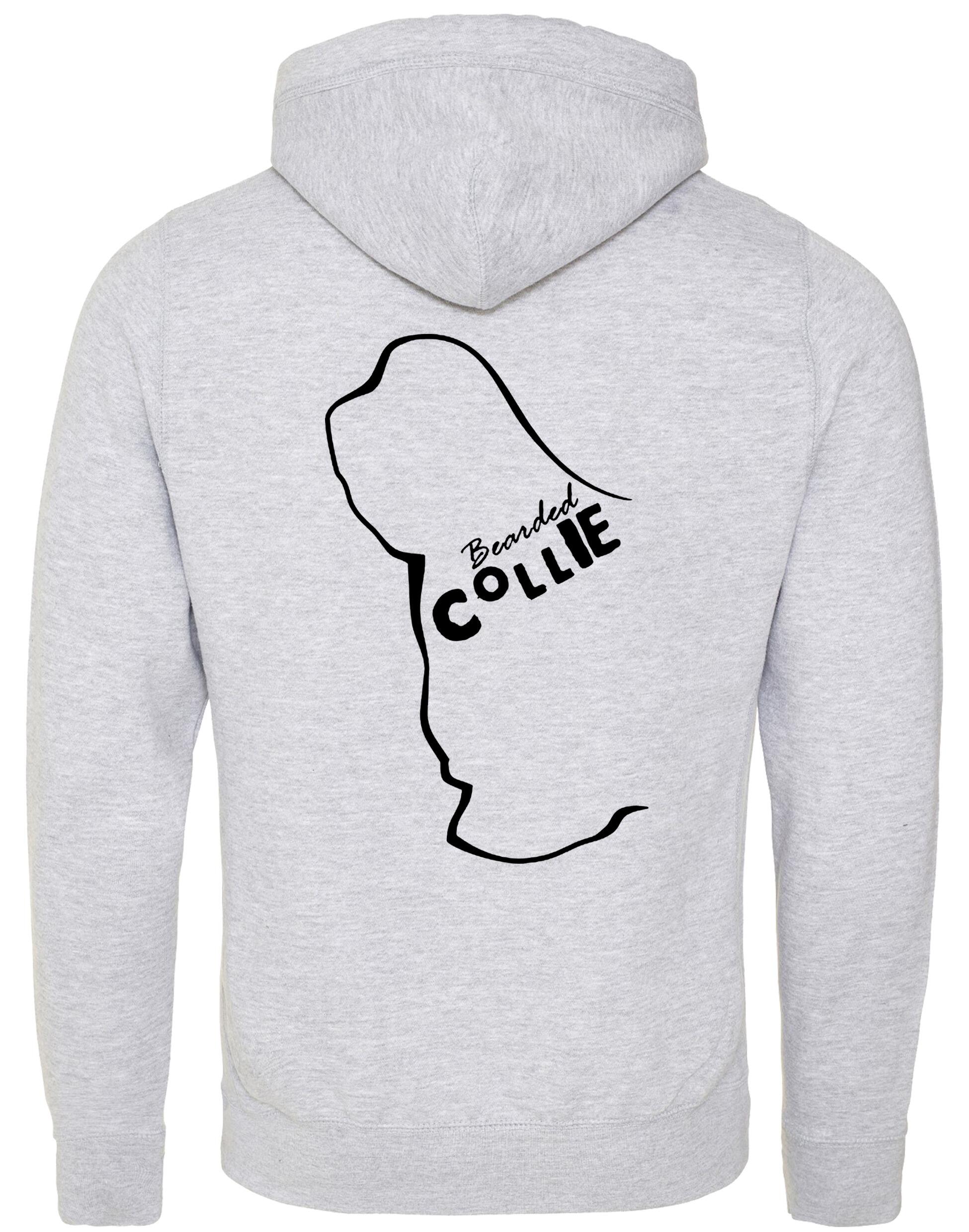 Unisex Crossneck Pullover Hoodie with Bearded Collie Dog Breed Design – A Must-Have for Bearded Collie Fans