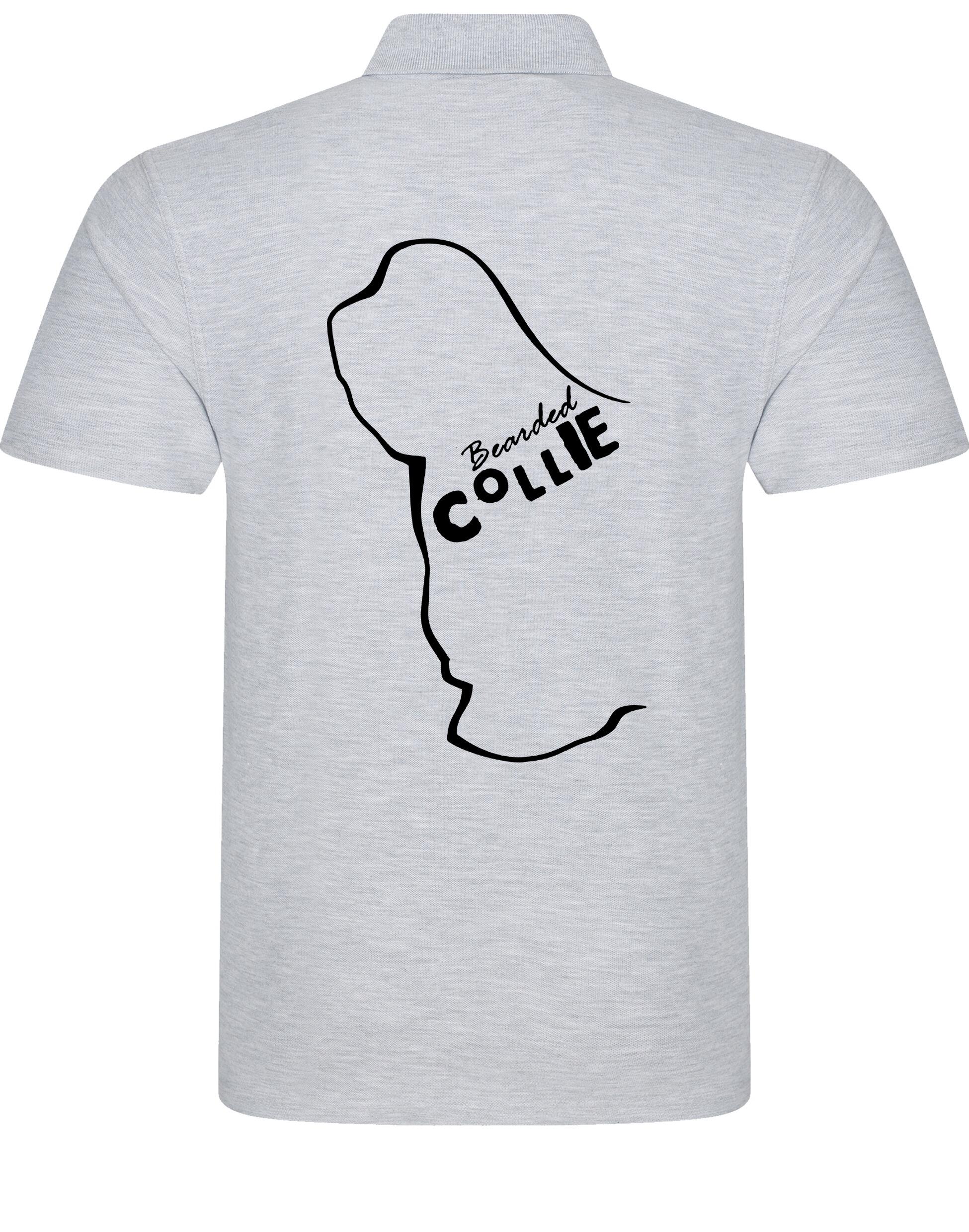 Unisex Cotton Polo with Bearded Collie Dog Breed Design – Comfort and Style for Every Bearded Collie Enthusiast