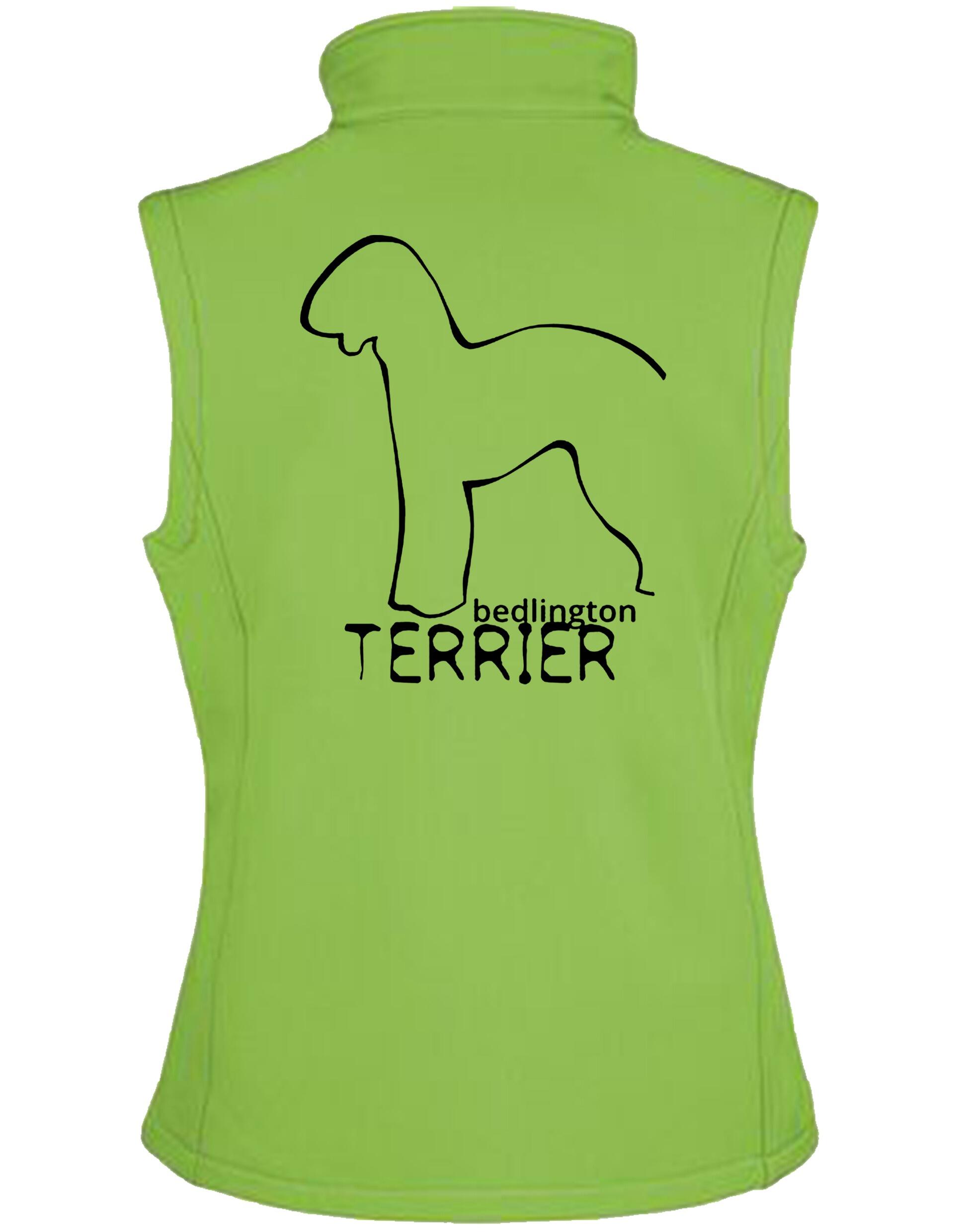 Bedlington Terrier Dog Breed Design Women’s Softshell Gilet – Perfect Blend of Style and Functionality