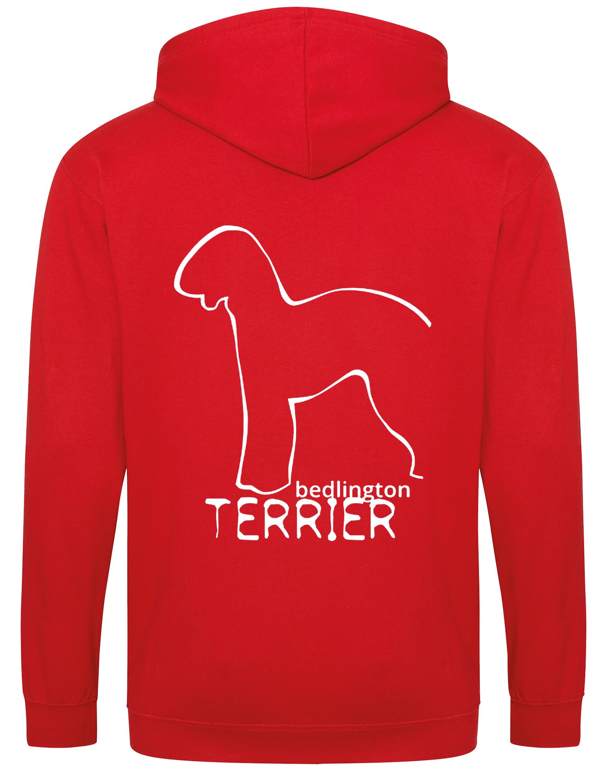 Bedlington Terrier Dog Breed Design Zipped Hoodie – Style and Comfort for Dog Lovers