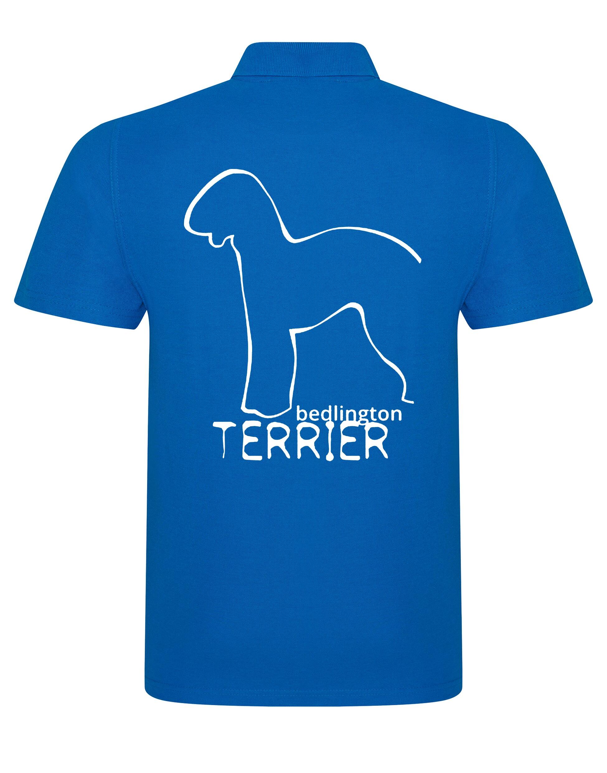 Unisex Cotton Polo with Bedlington Terrier Dog Breed Design – Comfort for Every Bedlington Terrier Enthusiast