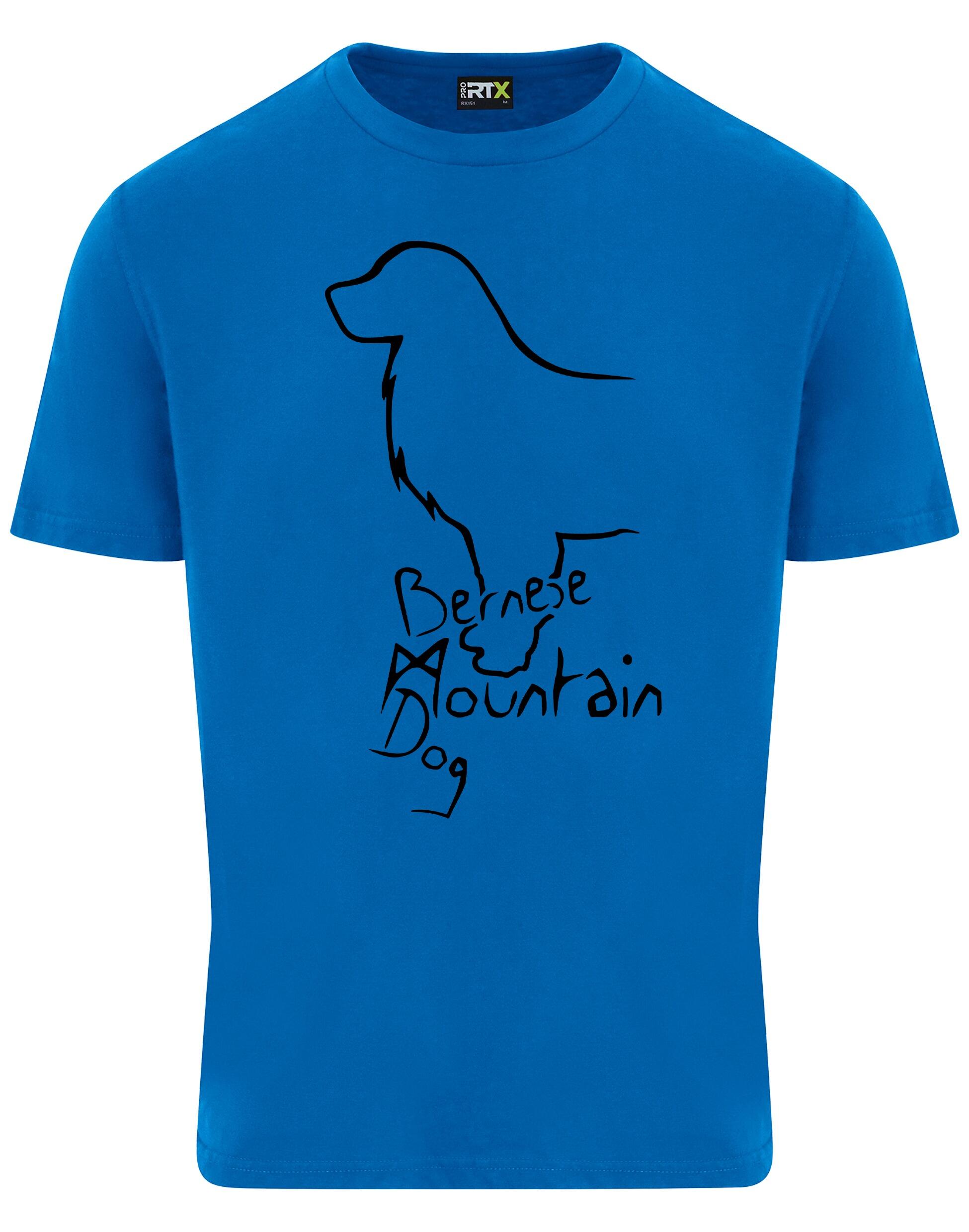 Unisex Roundneck T-shirt with Bernese Mountain Dog Breed Design – Style for Every Bernese Fan