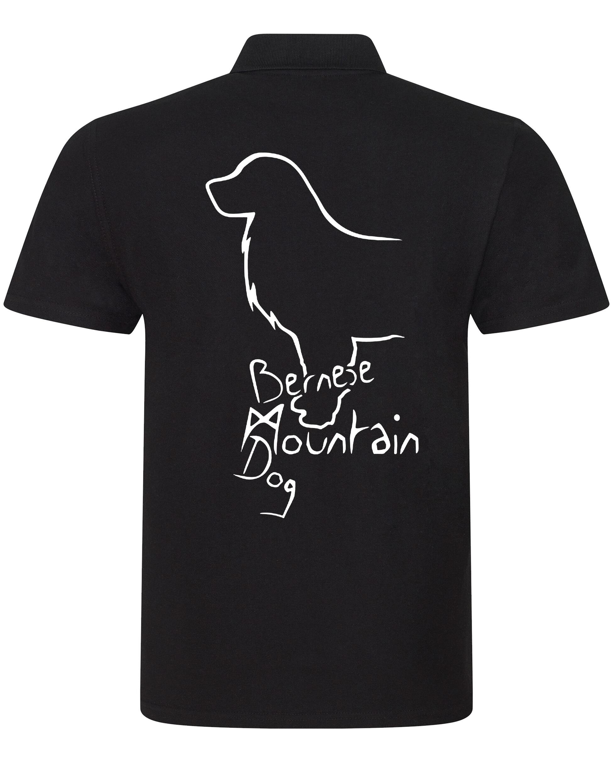 Unisex Cotton Polo with Bernese Mountain Dog Breed Design – Comfort and Style for Every Bernese Enthusiast