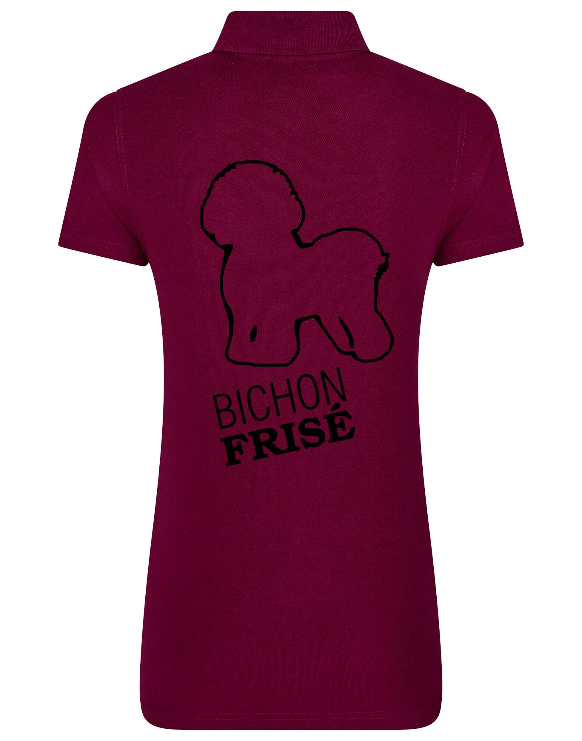 Women’s Cotton Polo with Bichon Frise Dog Breed Design – A Must-Have for Bichon Frise Enthusiasts