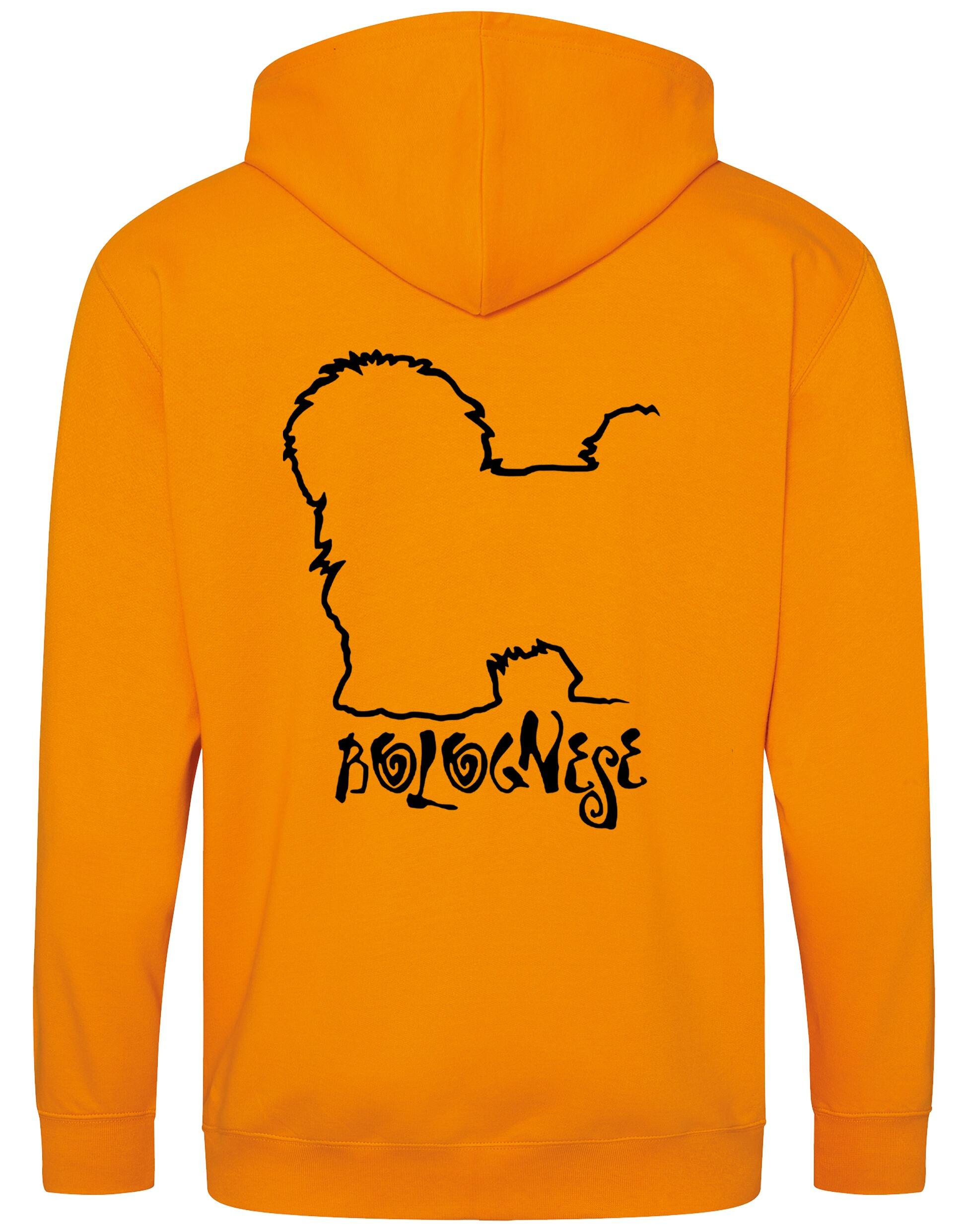 Bolognese Dog Breed Design Zipped Hoodie – Style and Comfort for Dog Lovers