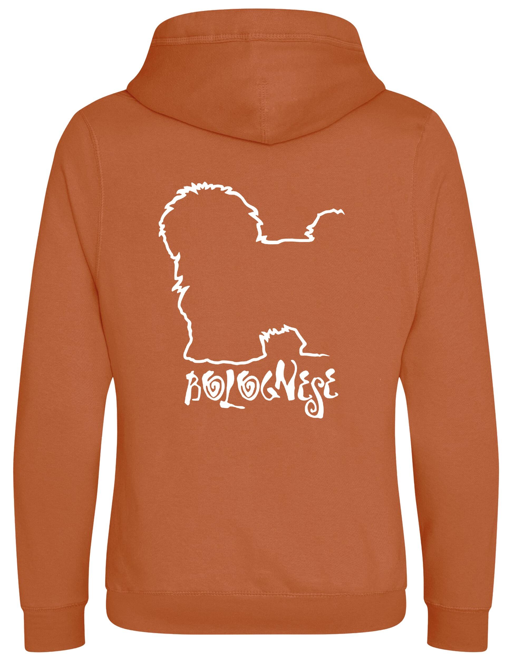 Unisex Crossneck Pullover Hoodie with Bolognese Dog Breed Design – A Must-Have for Bolognese Fans