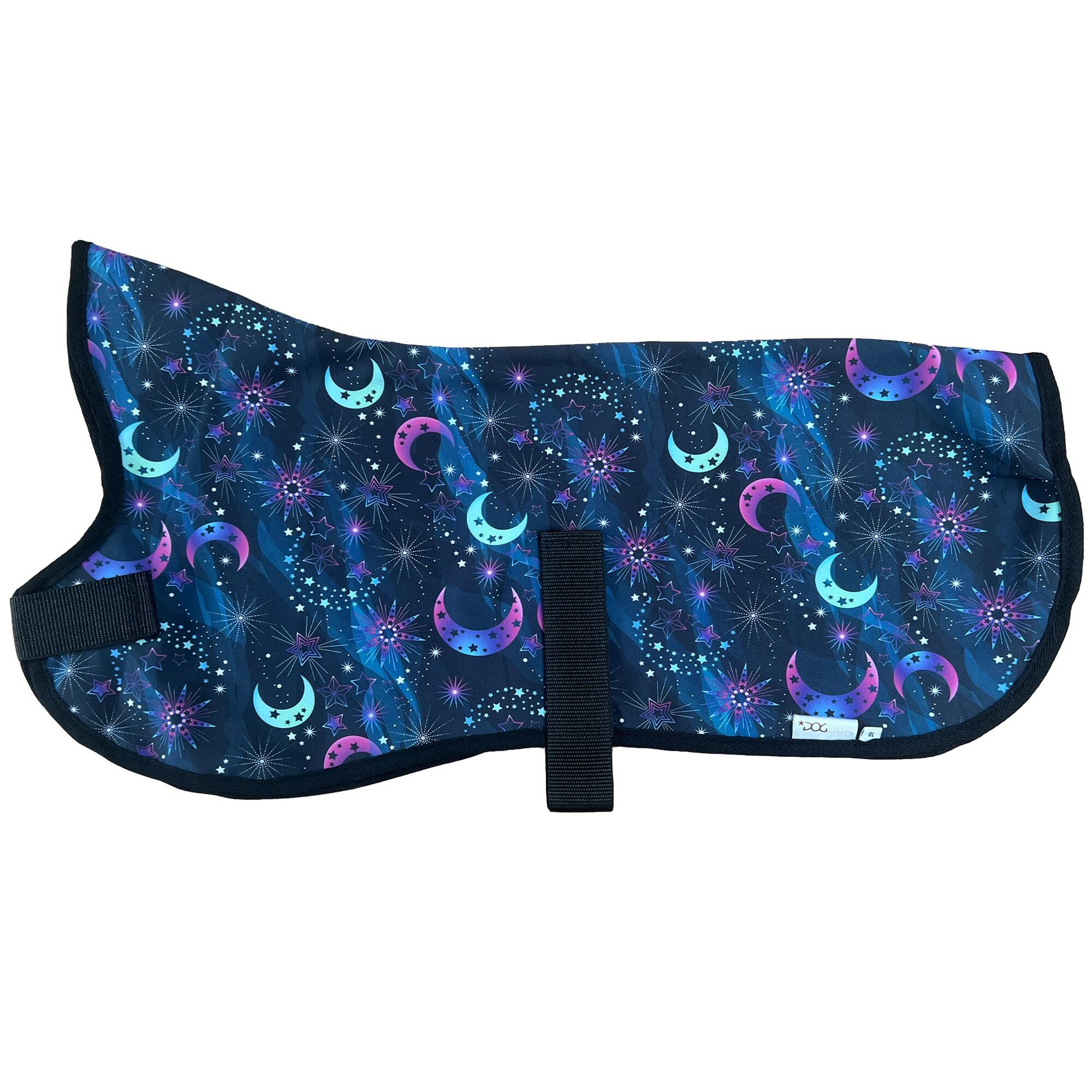 Moon & Stars Waterproof Fleece Dog Coats – Keep Your Pup Warm, Dry, and Stylish