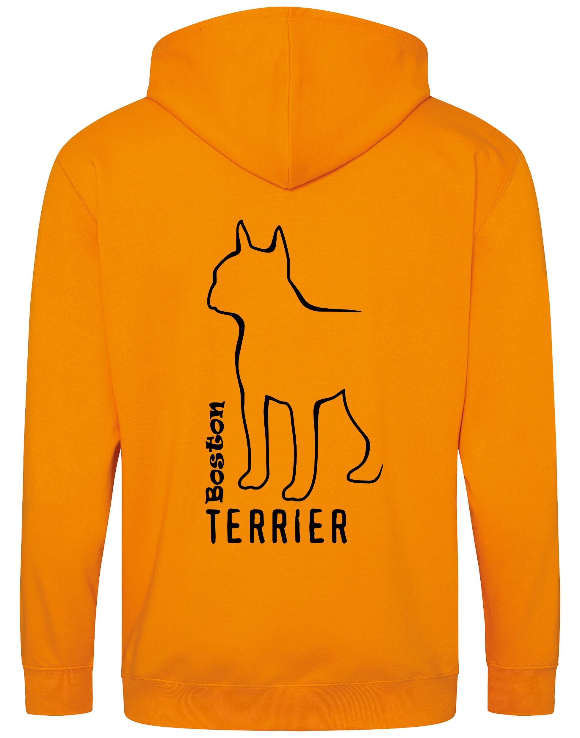 Boston Terrier Dog Breed Design Zipped Hoodie – Style and Comfort for Dog Lovers