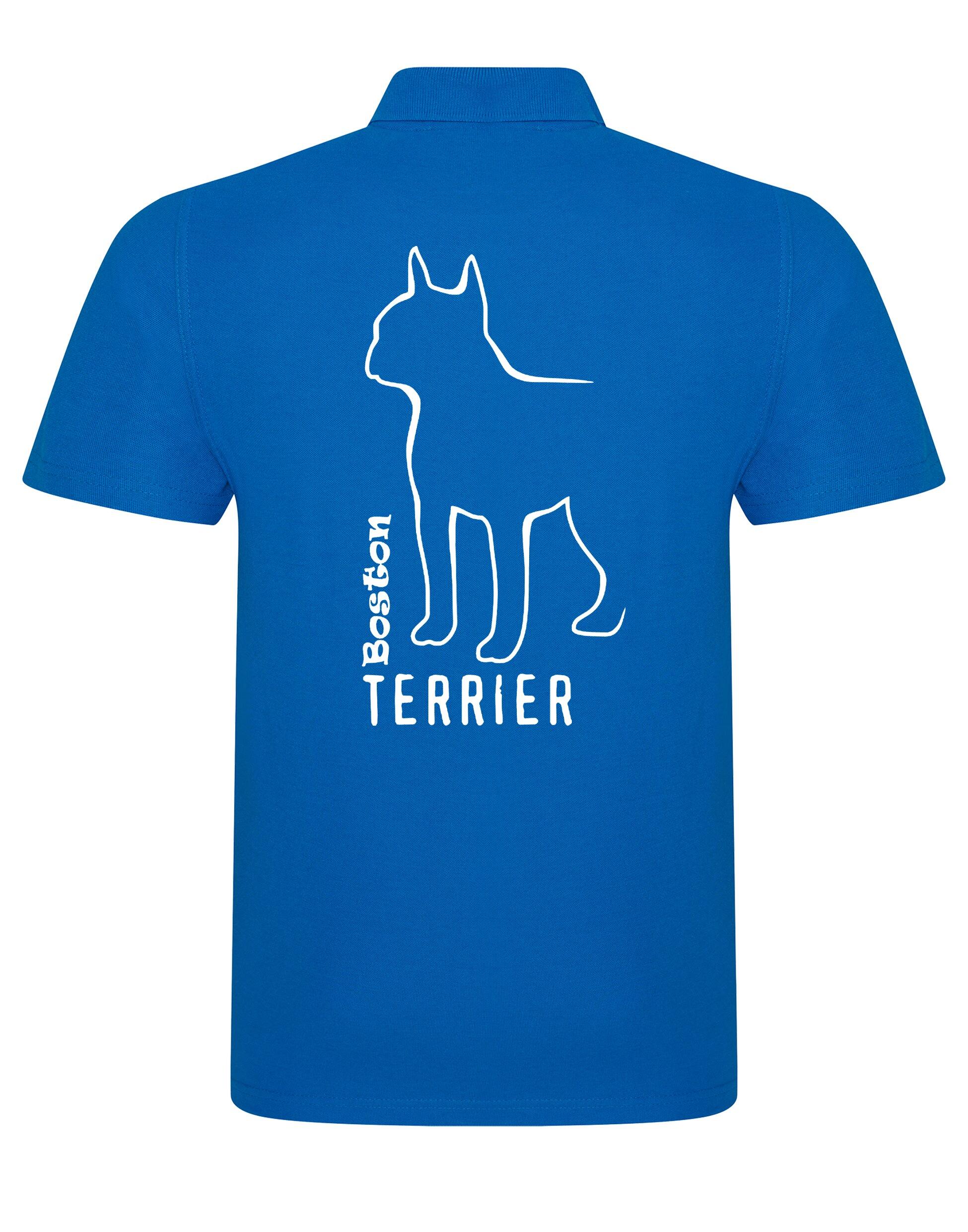 Unisex Cotton Polo with Boston Terrier Dog Breed Design – Comfort for Every Boston Terrier Enthusiast