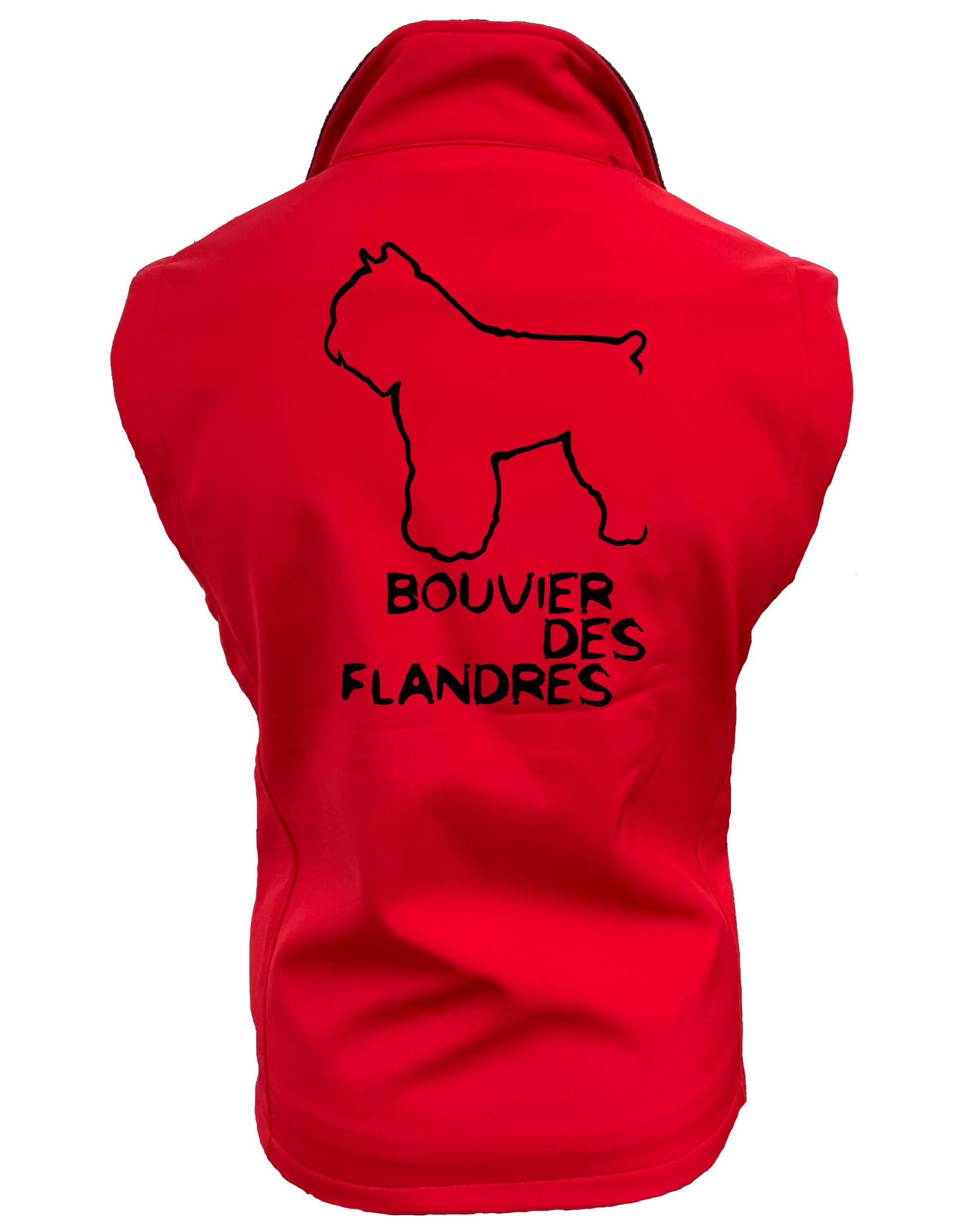 Bouvier des Flandres Dog Breed Design Unisex Softshell Gilet – Style Meets Comfort for Bouvier Lovers