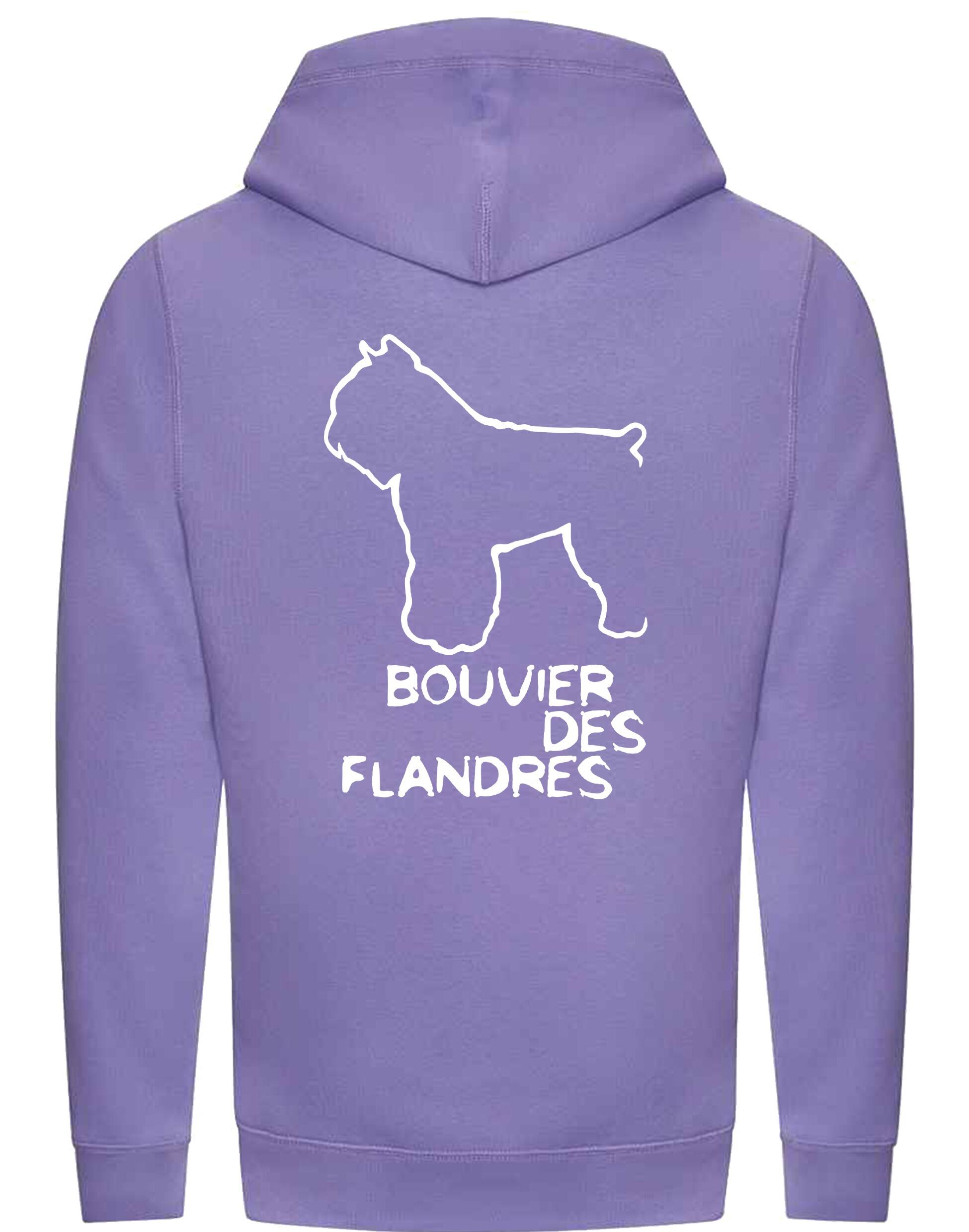 Bouvier des Flandres Dog Breed Design Unisex Crossneck Pullover Hoodie