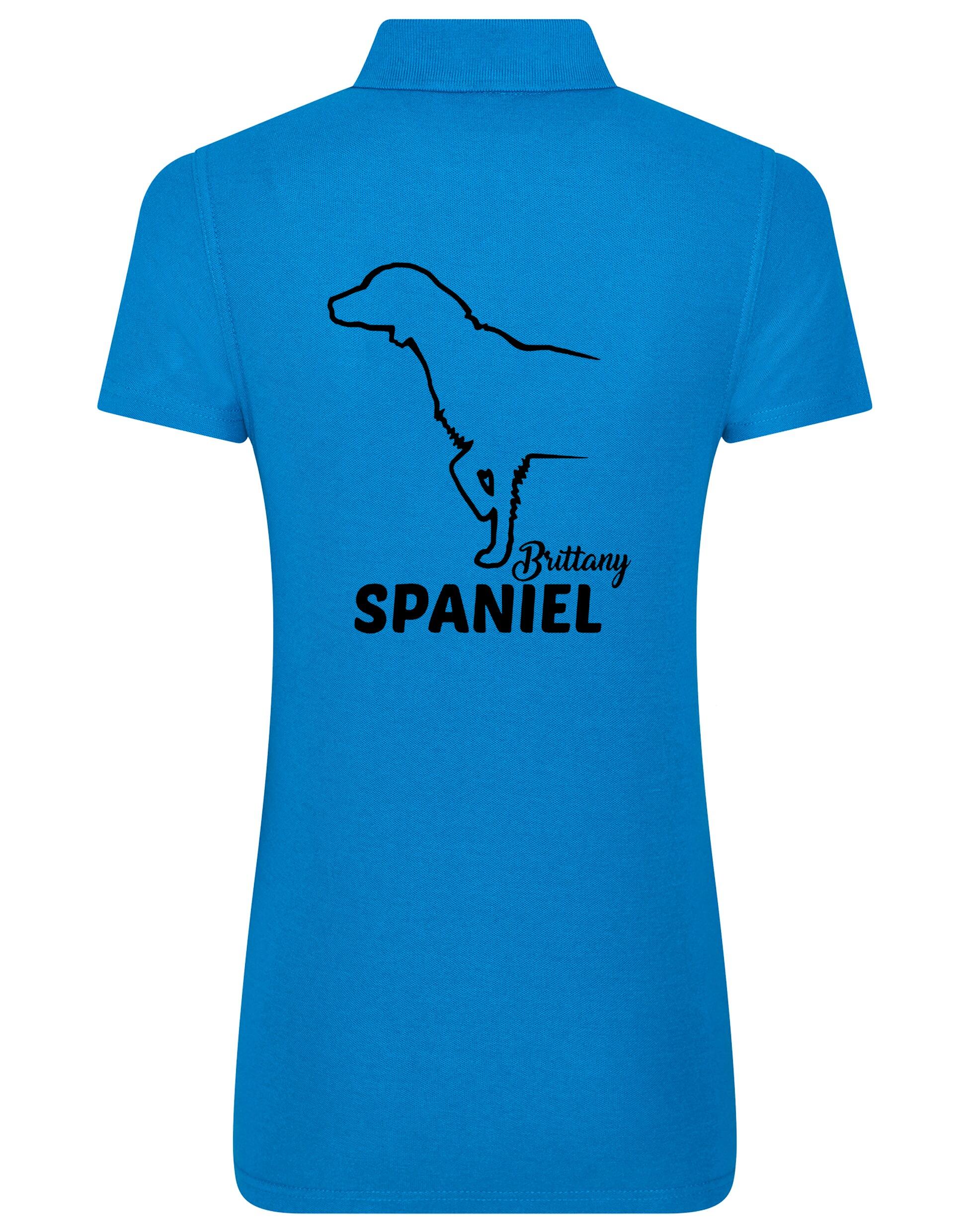 Women’s Cotton Polo with Brittany Spaniel Dog Breed Design – A Must-Have for Brittany Spaniel Enthusiasts