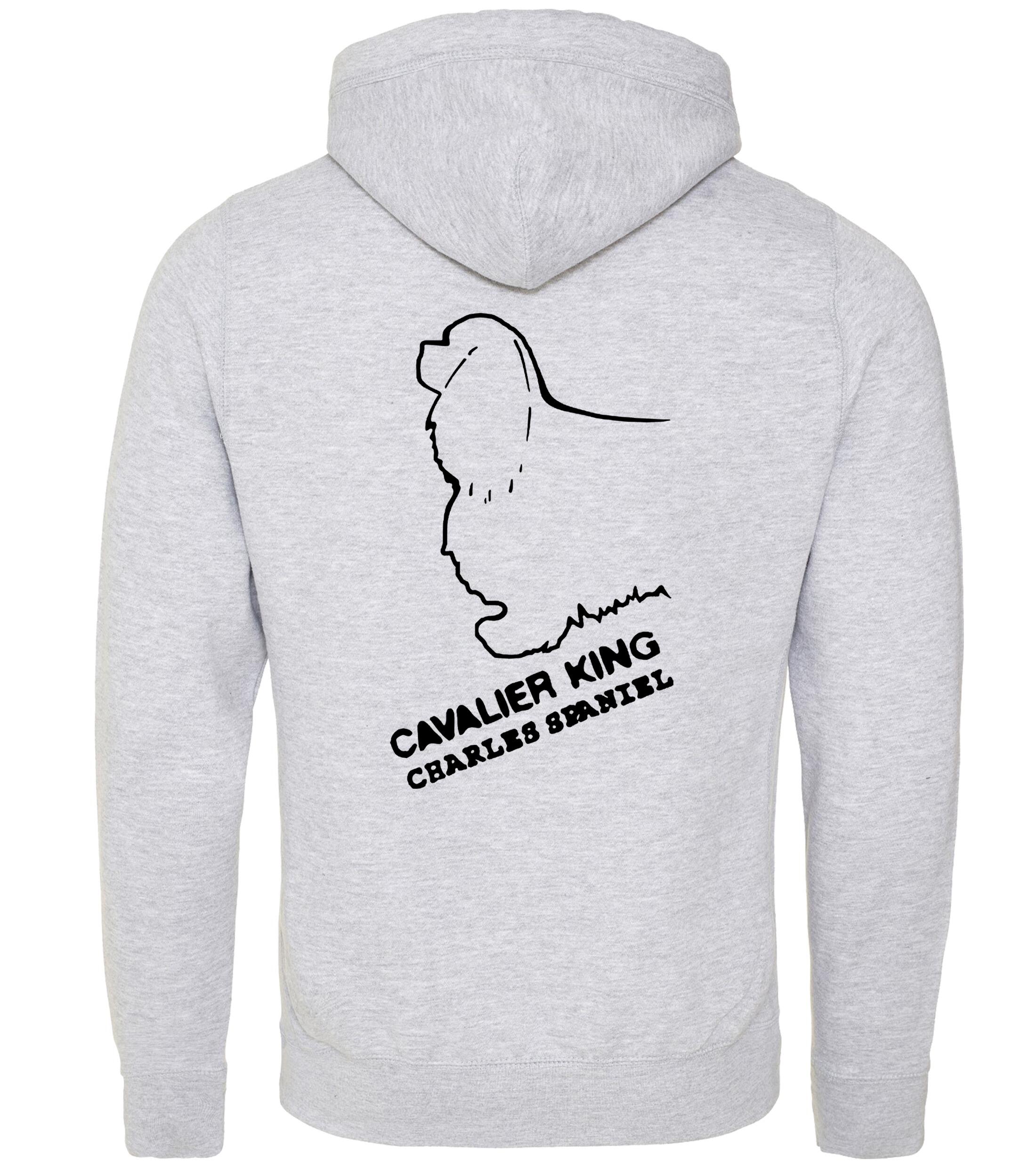 Unisex Crossneck Pullover Hoodie with Cavalier King Charles Spaniel Dog Breed Design