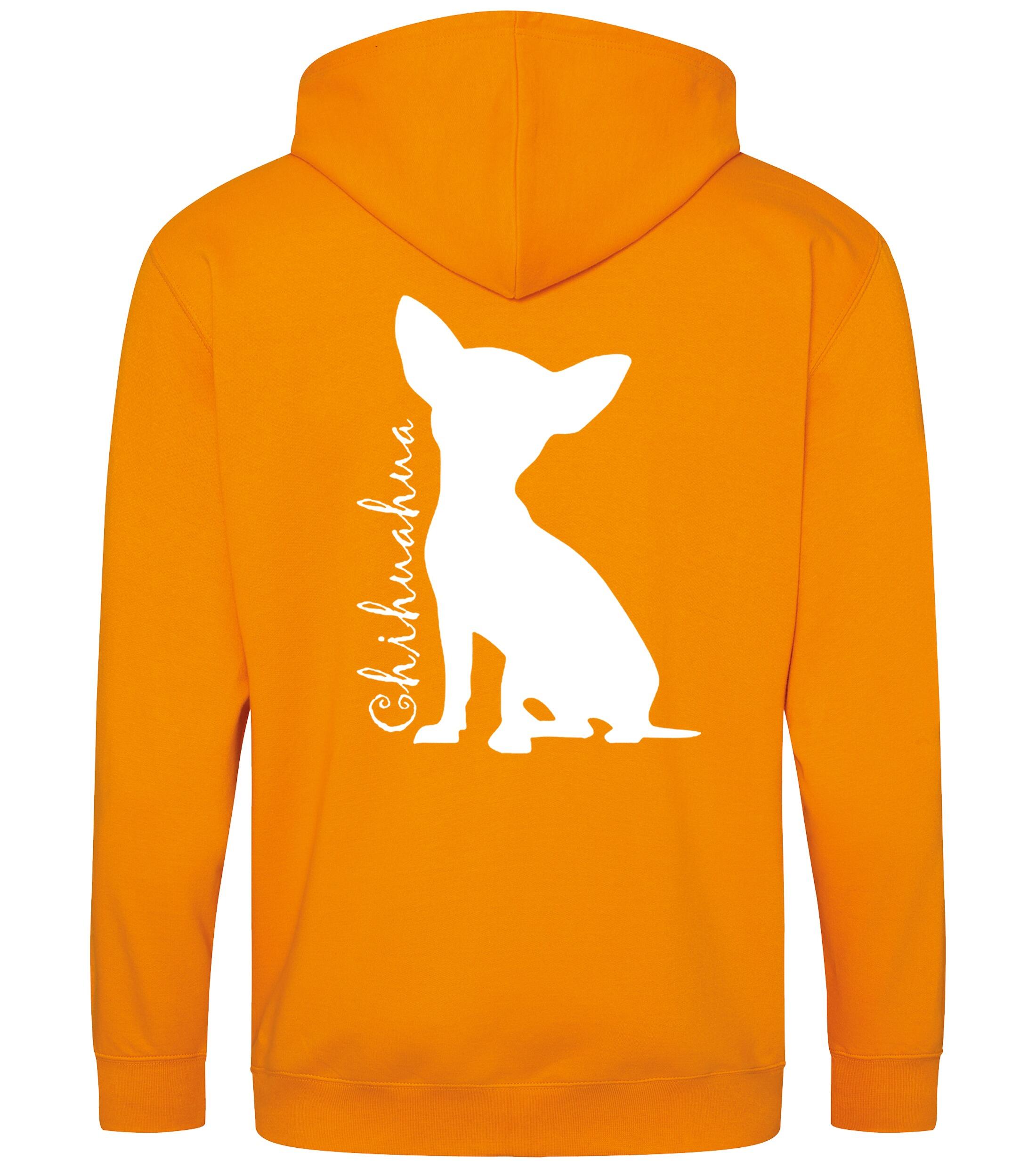Chihuahua Silhouette Zipped Hoodie – Comfort, Style, and Chihuahua Pride