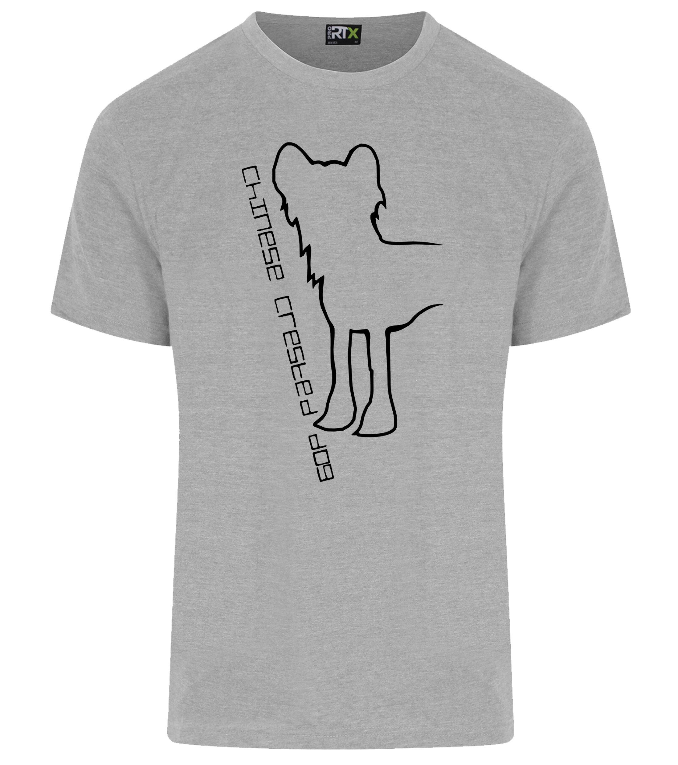 Unisex Roundneck T-shirt with Chinese Crested Dog Breed Design – Perfect for Chinese Crested Enthusiasts