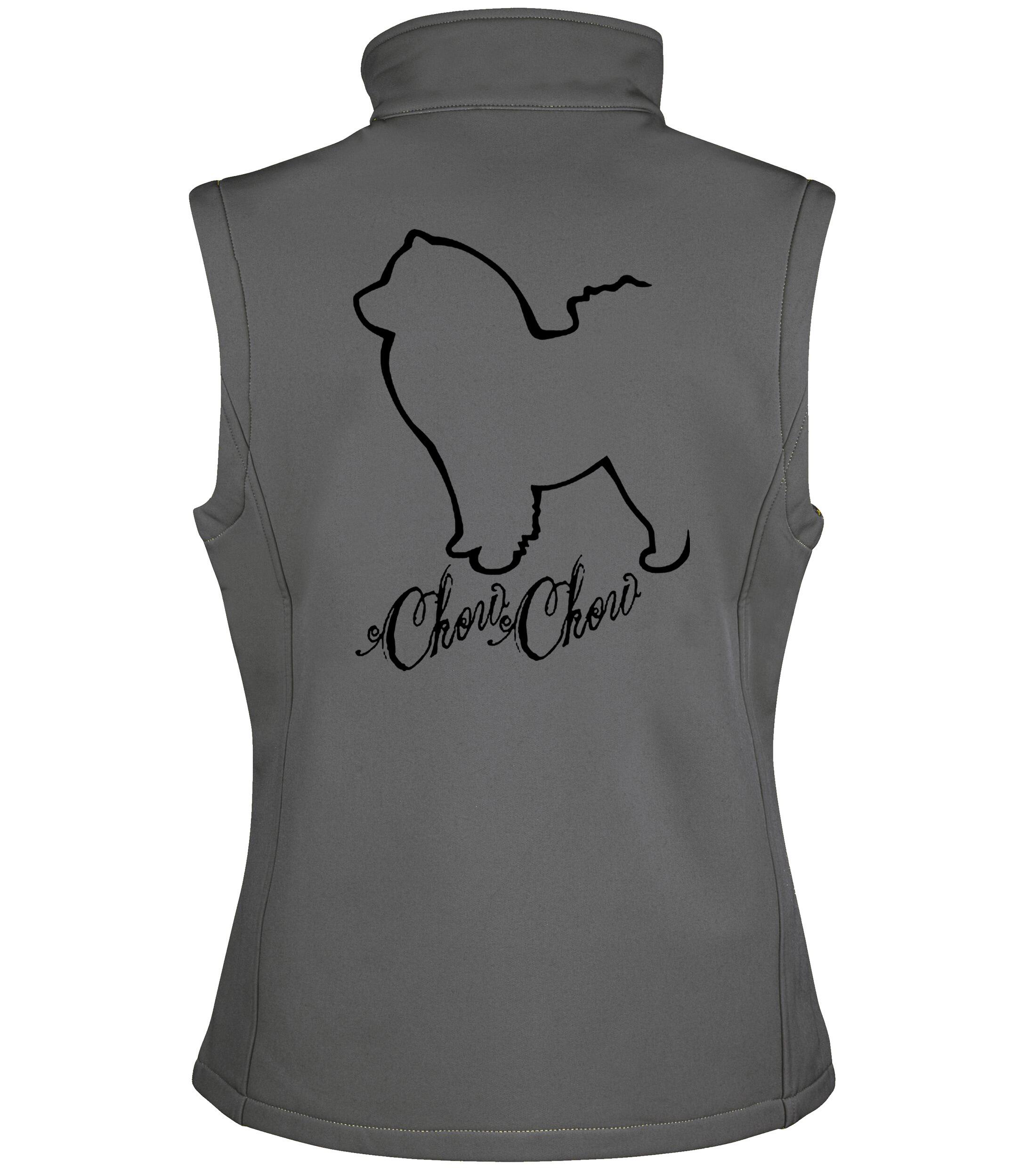 Chow Chow Dog Breed Design Unisex Softshell Gilet – Style and Function for Chow Chow Lovers