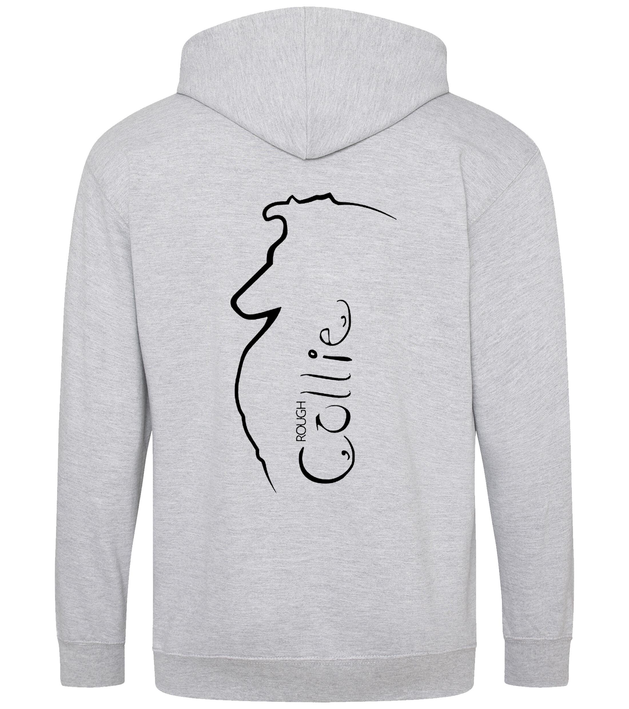 Collie (Rough) Dog Breed Design Zipped Hoodie – Comfort, Style, and Rough Collie Pride