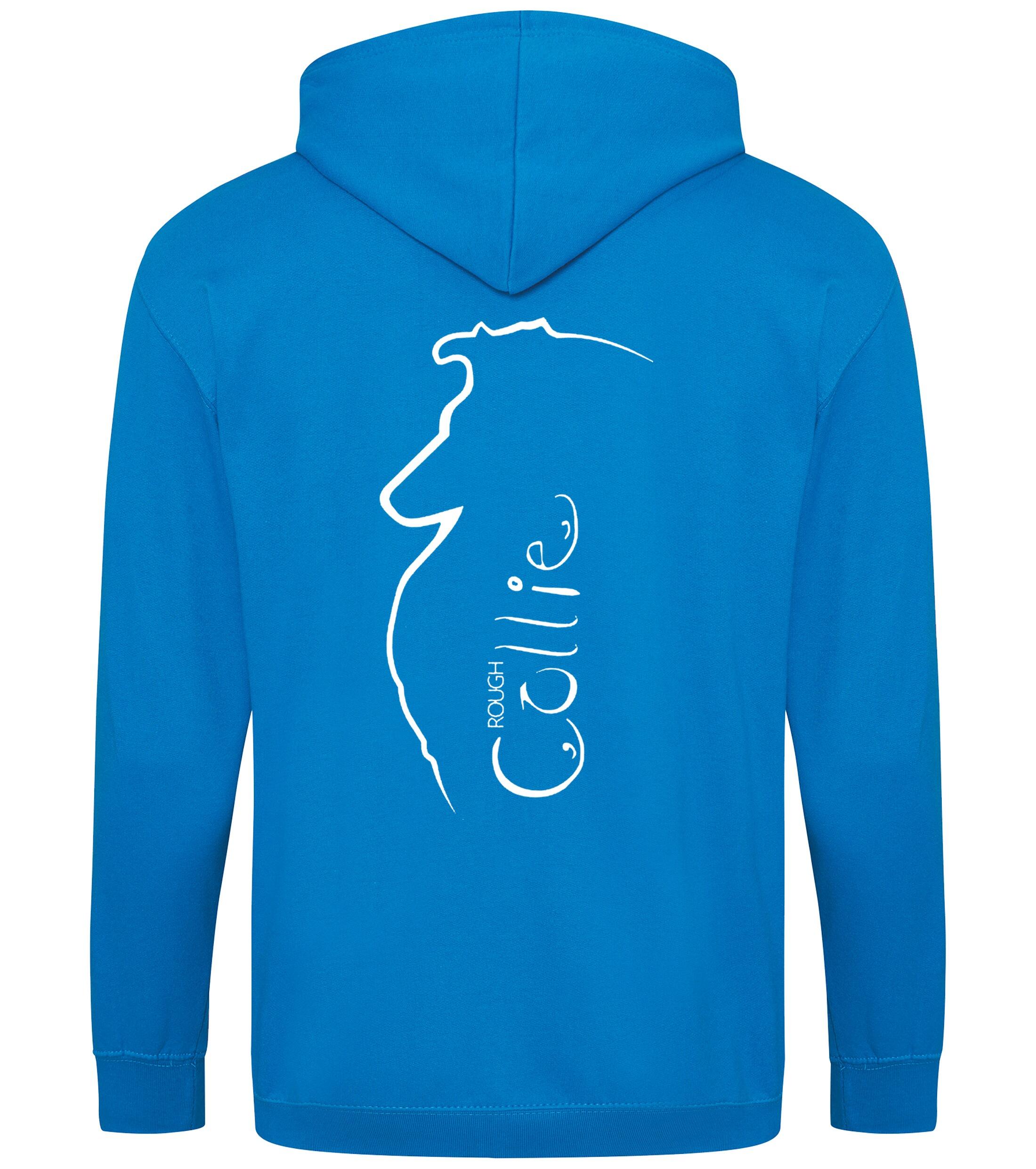 Collie (Rough) Dog Breed Design Zipped Hoodie – Comfort, Style, and Rough Collie Pride