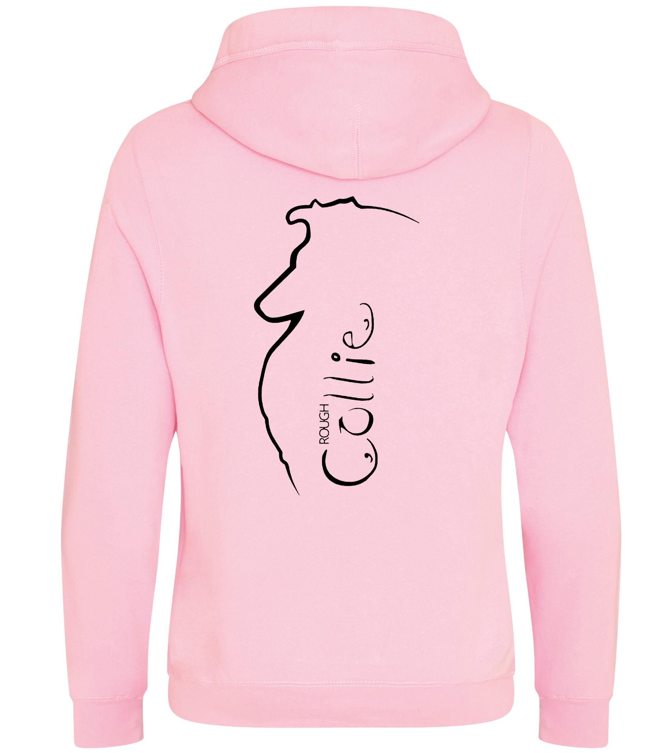 Unisex Crossneck Pullover Hoodie with Collie (Rough) Dog Breed Design – A Must-Have for Rough Collie Fans