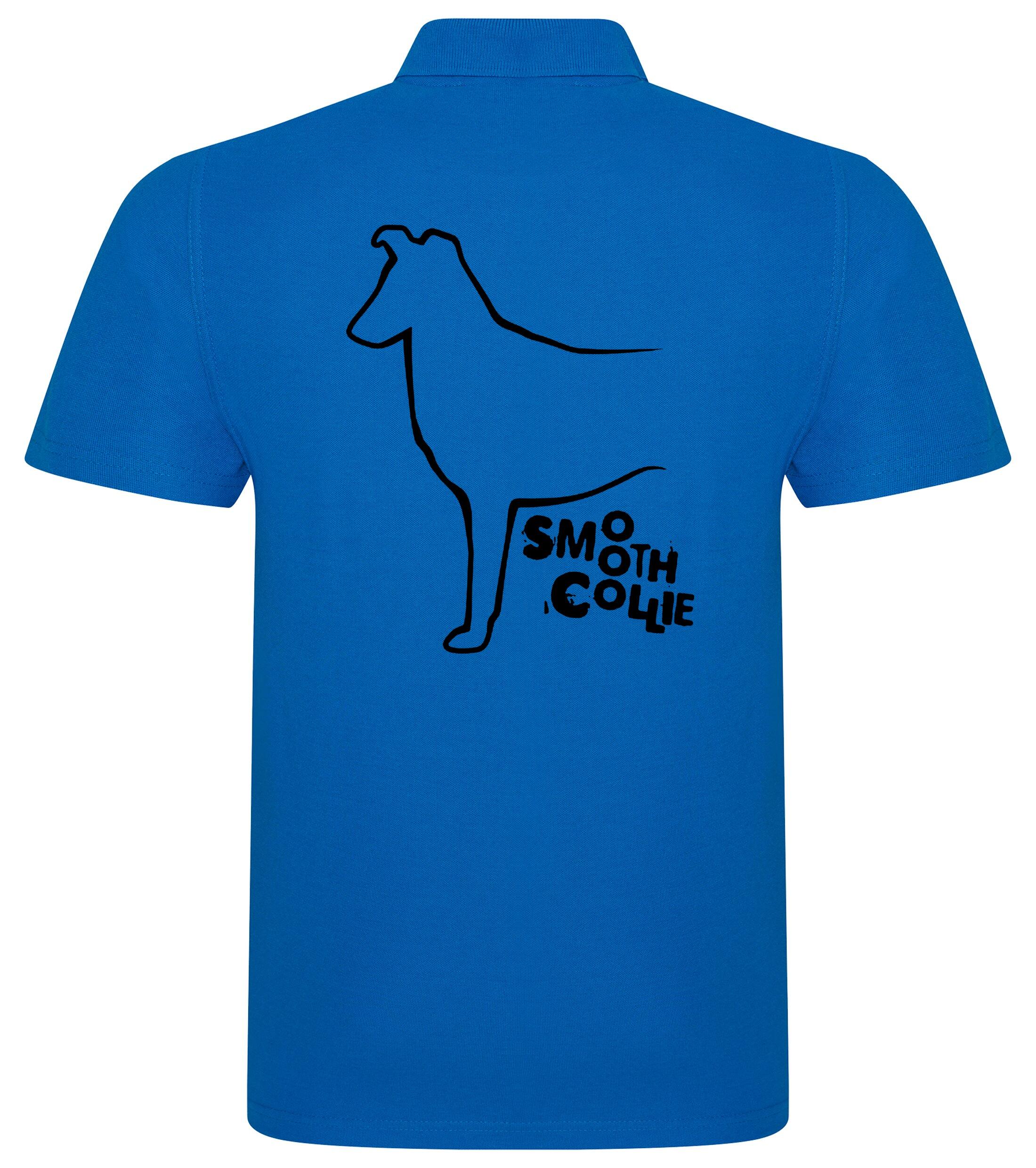 Unisex Cotton Polo with Collie (Smooth) Dog Breed Design – Style for Every Collie (Smooth) Enthusiast