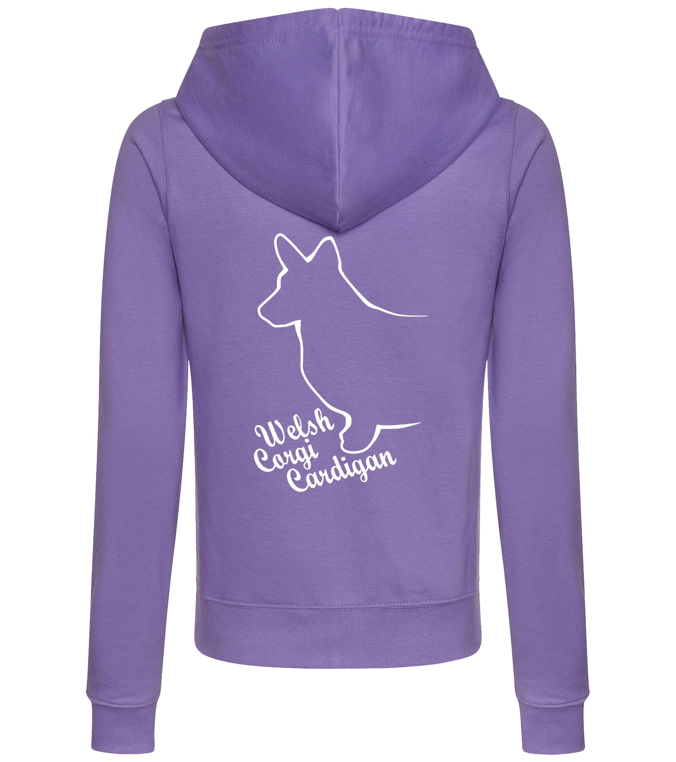 Corgi Cardigan (Welsh) Dog Breed Women’s Zipped Hoodie – Cozy & Perfect for Corgi Cardigan Lovers