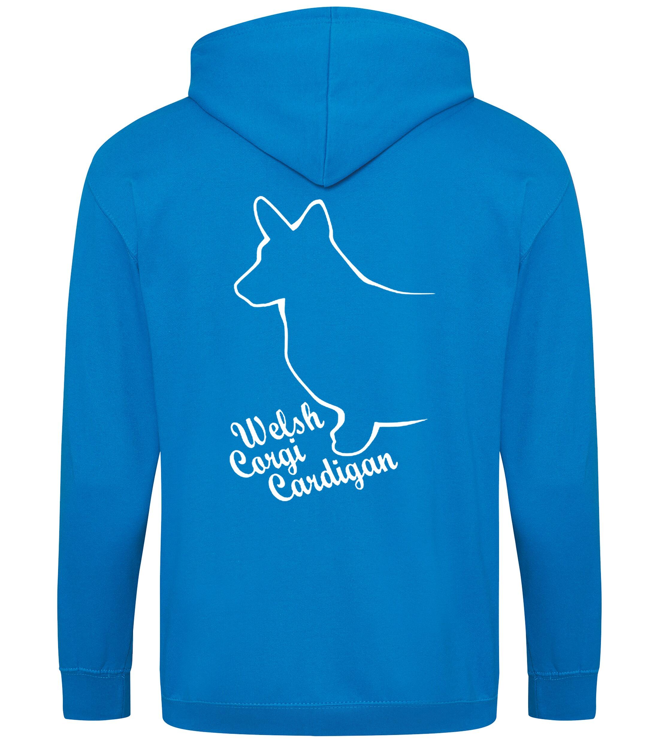 Corgi Cardigan (Welsh) Dog Breed Design Zipped Hoodie – Comfort, Style, and Corgi Pride