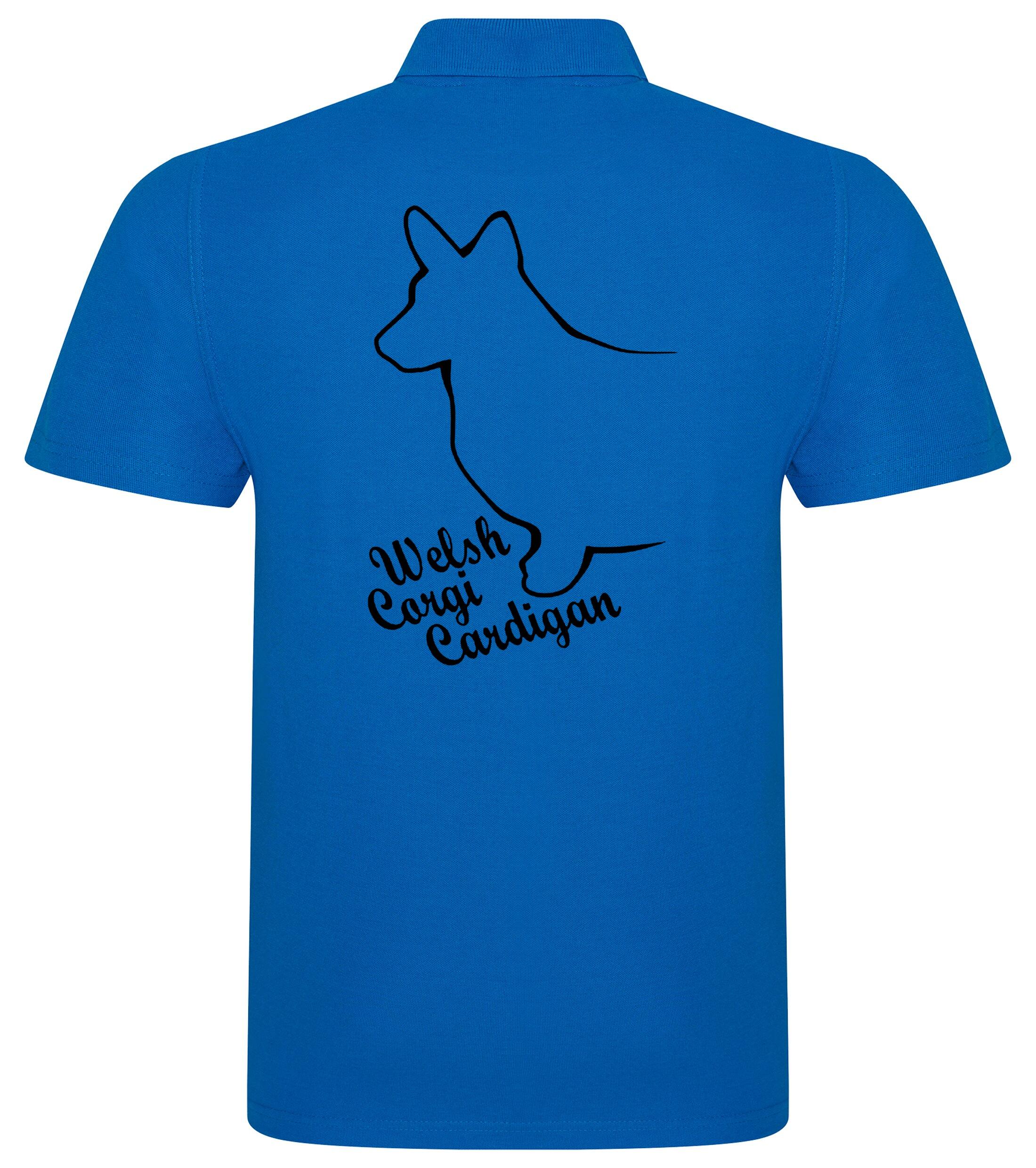 Unisex Cotton Polo with Corgi Cardigan (Welsh) Dog Breed Design – Style for Every Corgi Enthusiast