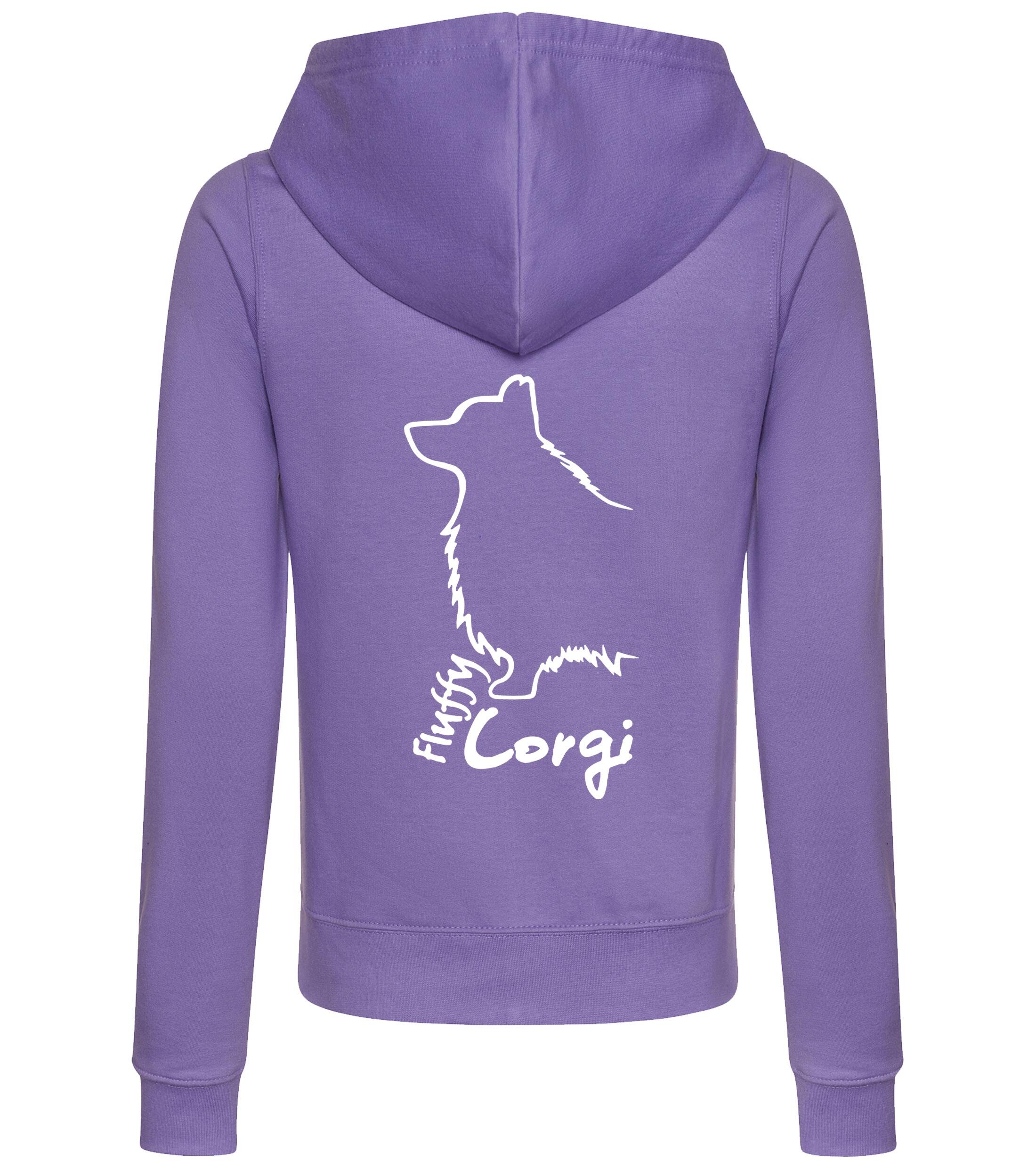 Corgi Fluffy Dog Breed Women’s Zipped Hoodie – Cozy & Perfect for Corgi Fluffy Lovers
