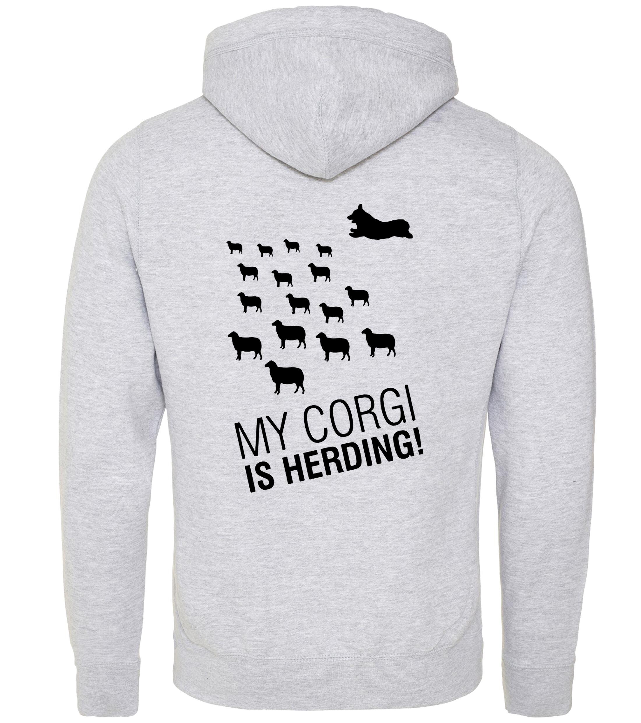 Unisex Crossneck Pullover Hoodie with Corgi Herding Dog Breed Design – Comfort for Corgi Herding Lovers