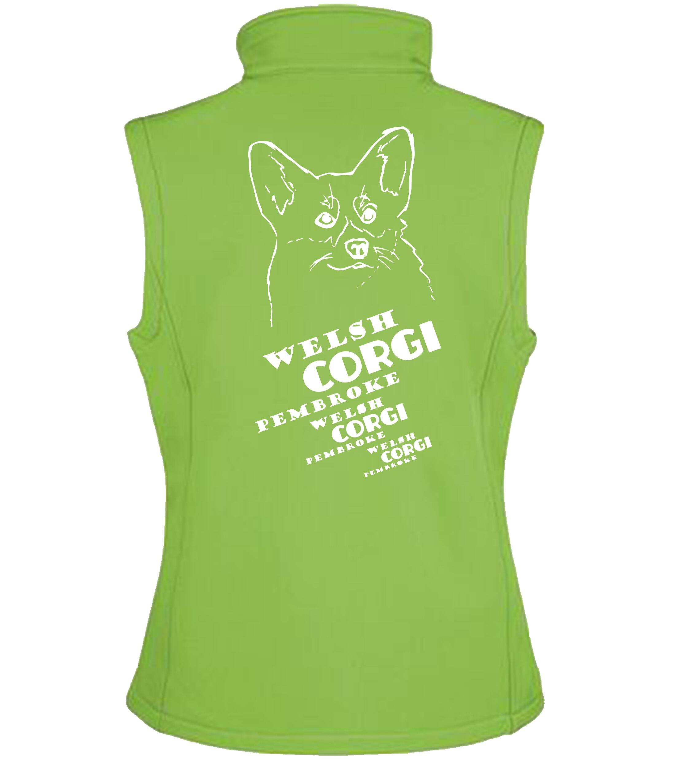 Women’s Softshell Jacket with Corgi Pembroke (Face) Dog Breed Design – Style & Comfort for Corgi Fans