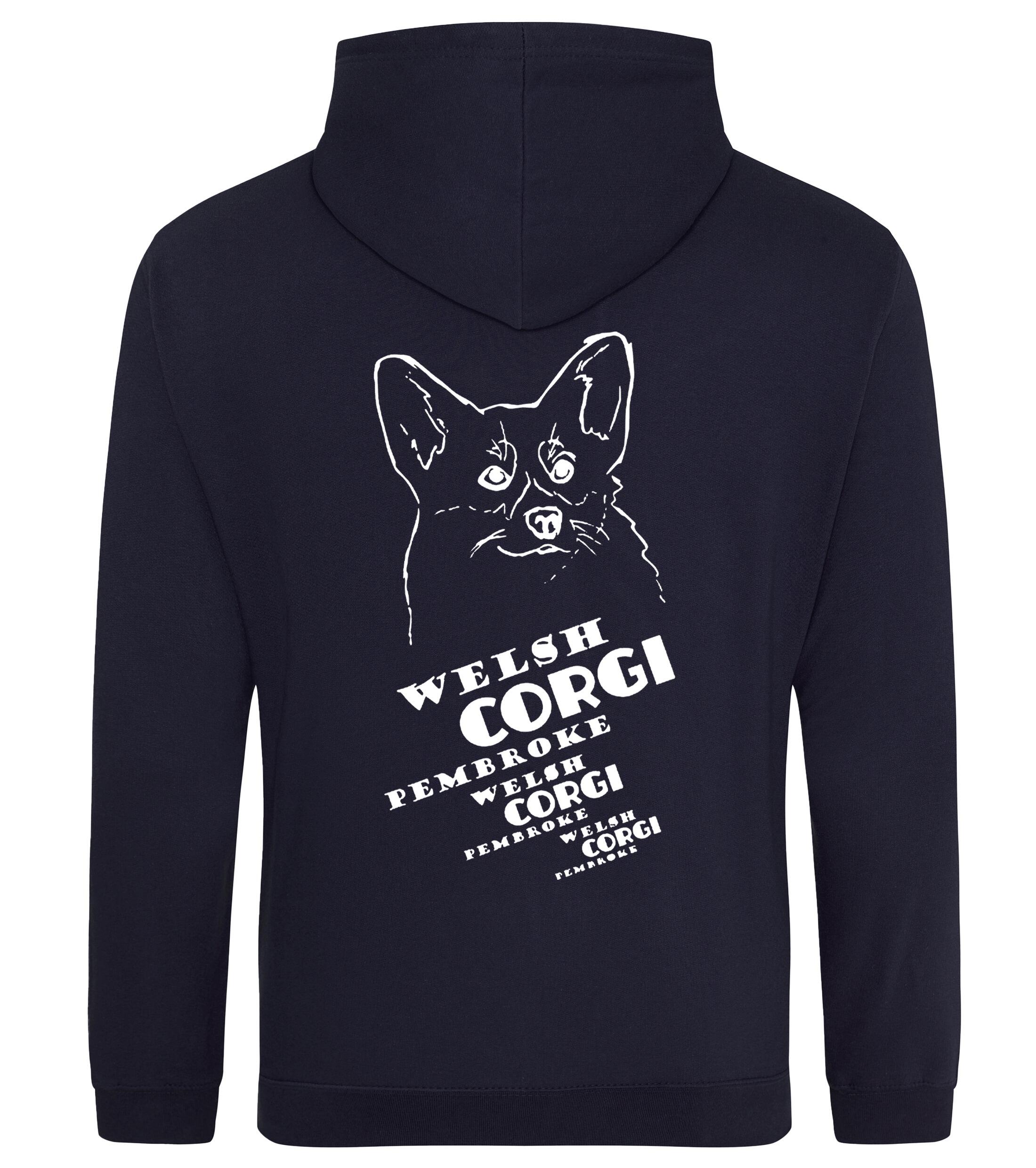 Corgi Pembroke (Face) Dog Breed Design Pullover Hoodie – Stylish & Cozy for Corgi Lovers