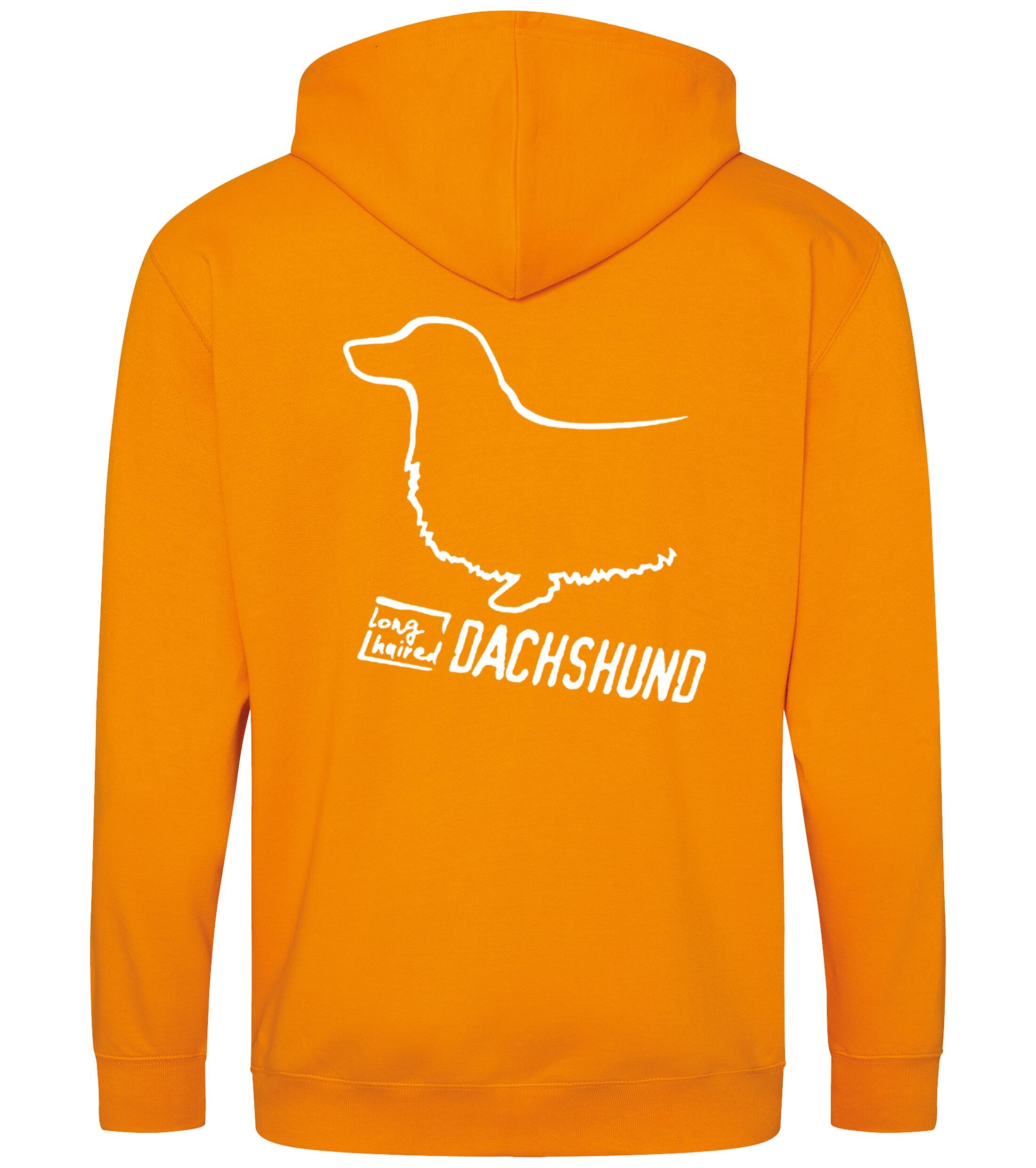 Dachshund (Longhaired) Dog Breed Design Zipped Hoodie – Comfort, Style, and Dachshund Pride