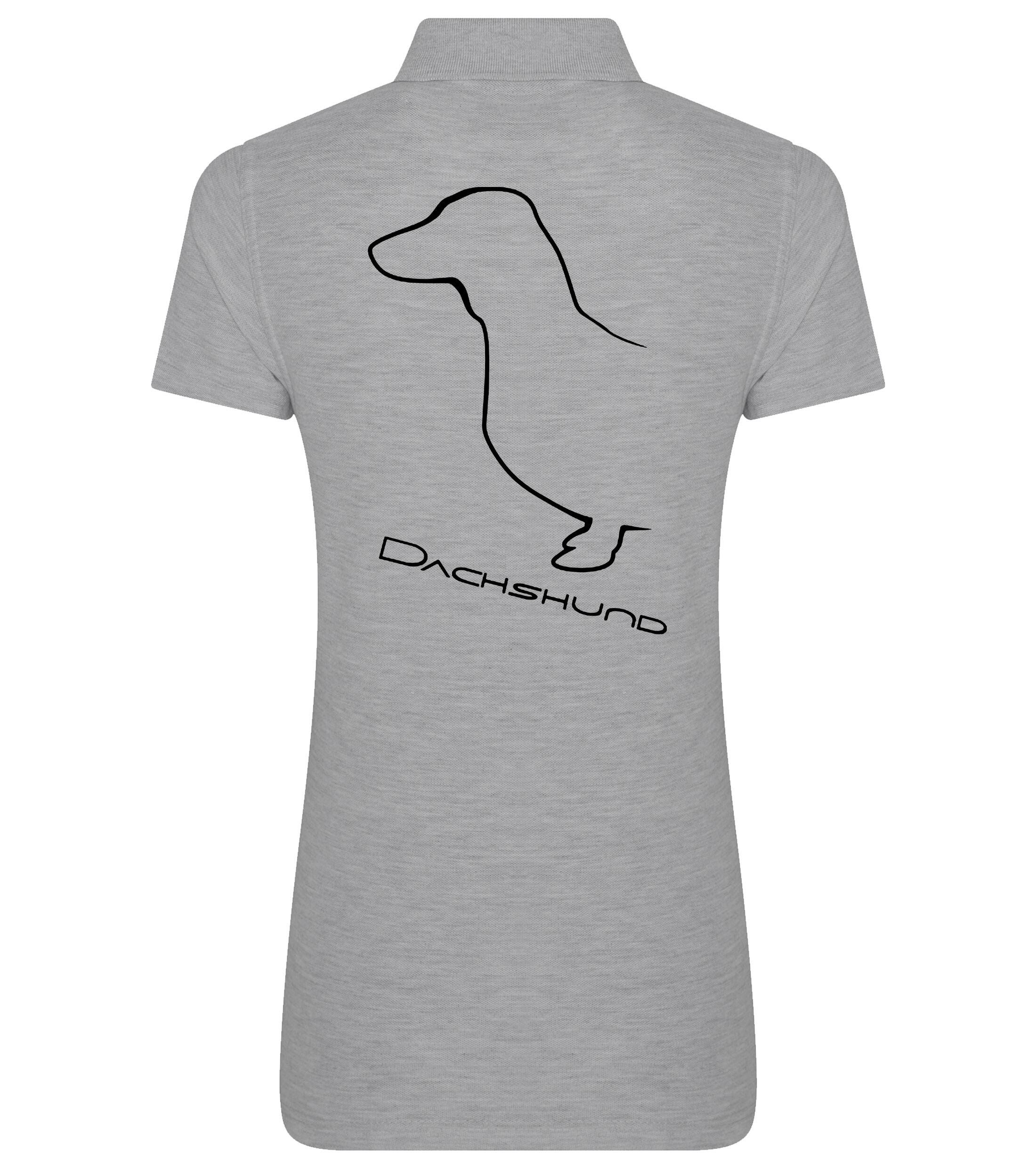 Dachshund (Smooth) Dog Breed Design Women’s Cotton Polo – Style for Dachshund Enthusiasts