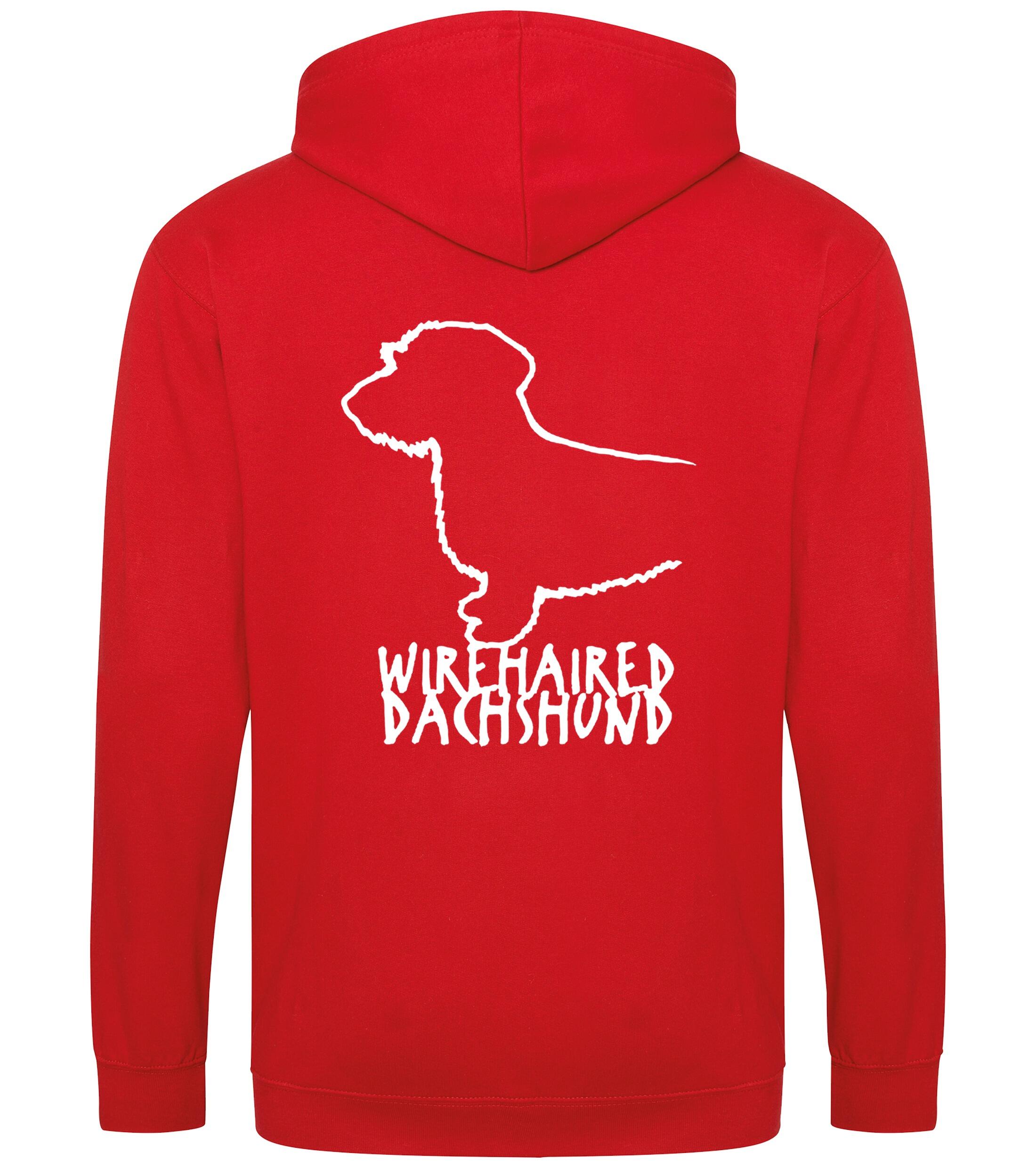 Dachshund (Wirehaired) Dog Breed Design Zipped Hoodie – Comfort, Style, and Dachshund Pride