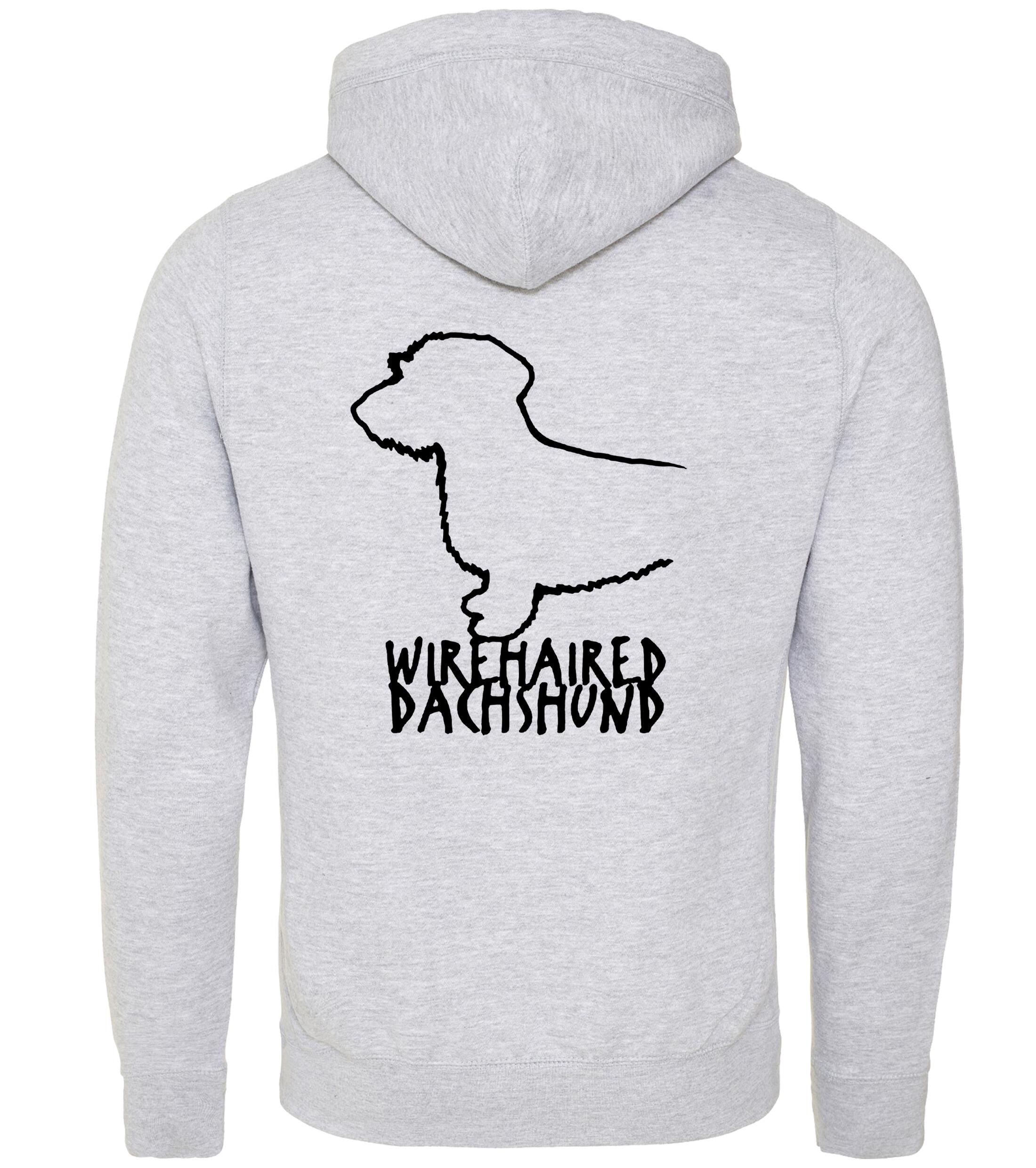 Dachshund (Wirehaired) Dog Breed Design Unisex Crossneck Pullover Hoodie – Style & Dachshund Pride