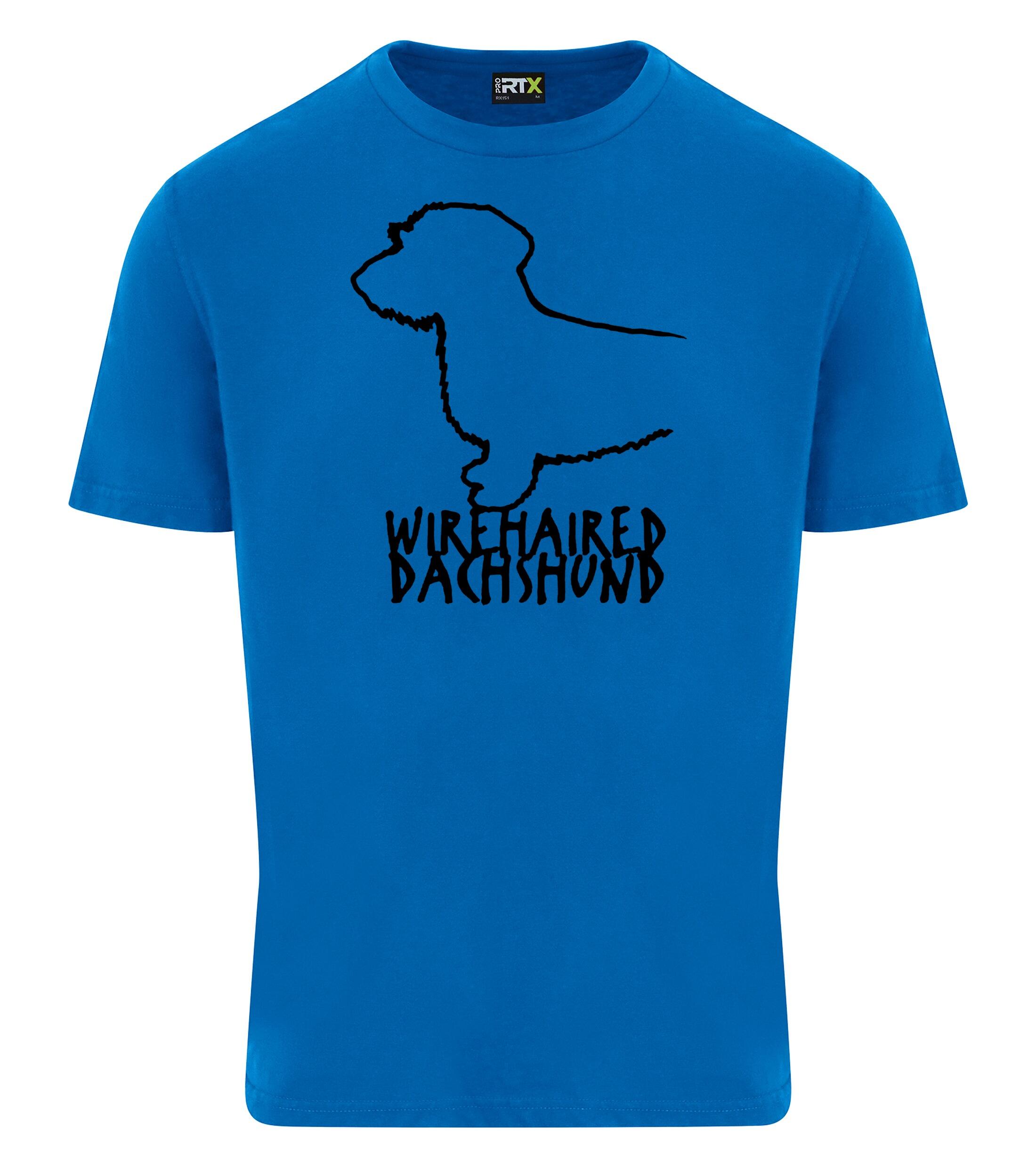 Dachshund (Wirehaired) Dog Breed Design Unisex Roundneck T-Shirt – Style for Dachshund Enthusiasts