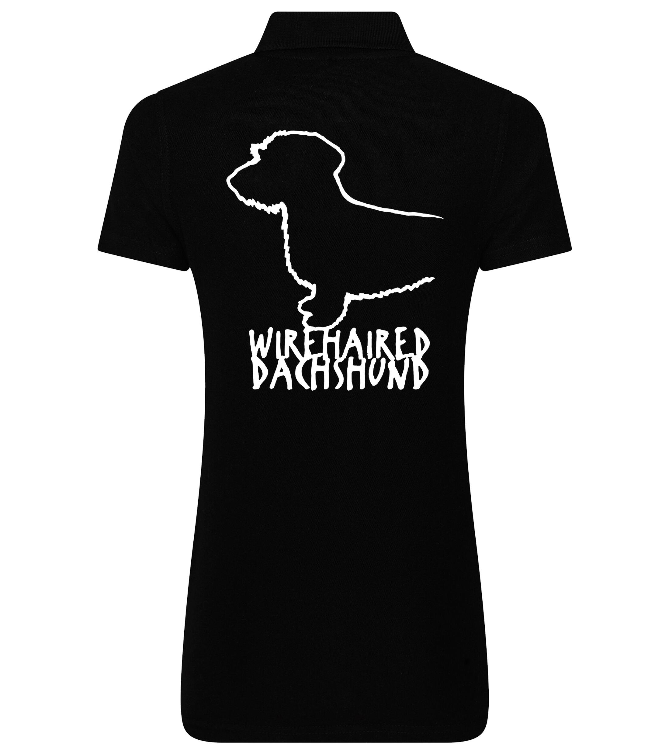 Dachshund (Wirehaired) Dog Breed Design Women’s Cotton Polo – Elegance for Dachshund Lovers