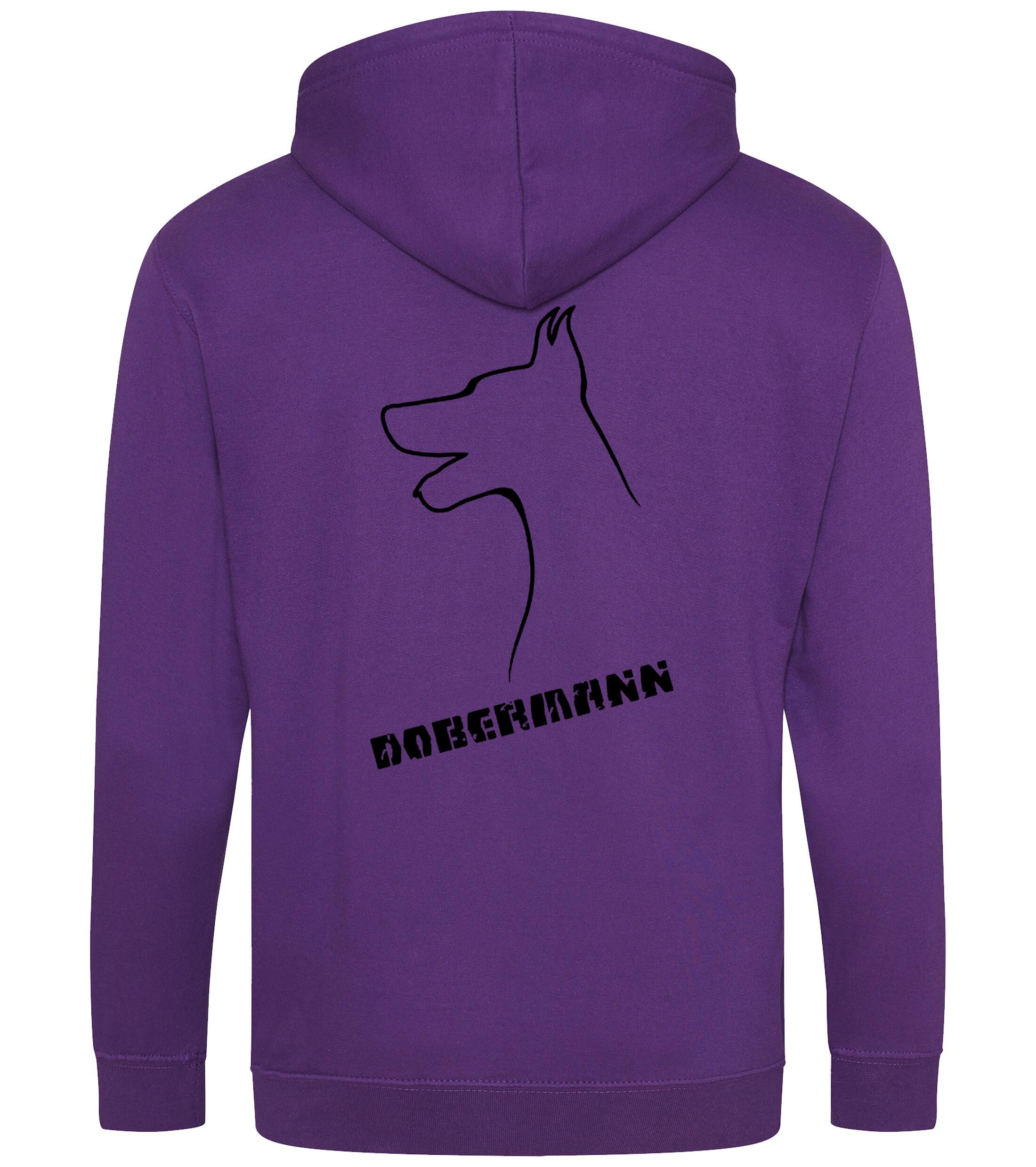 Dobermann (Head) Zipped Hoodie – Comfort, Style, and Dobermann Pride